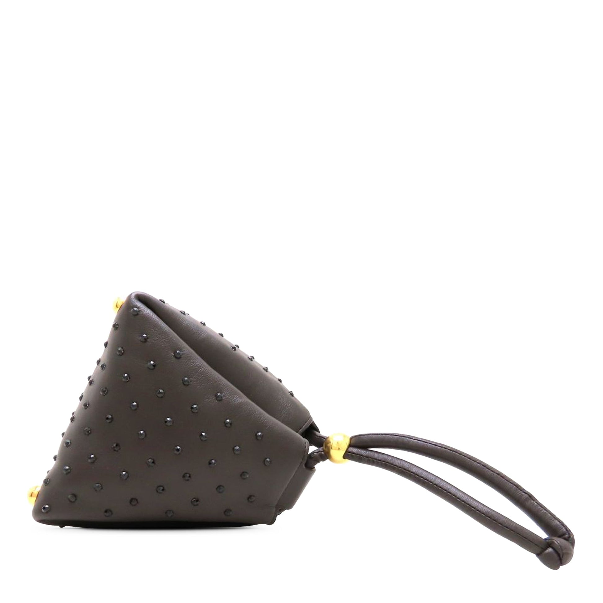 Bottega Veneta Crystal Embellished Lambskin Square Puffy Bag