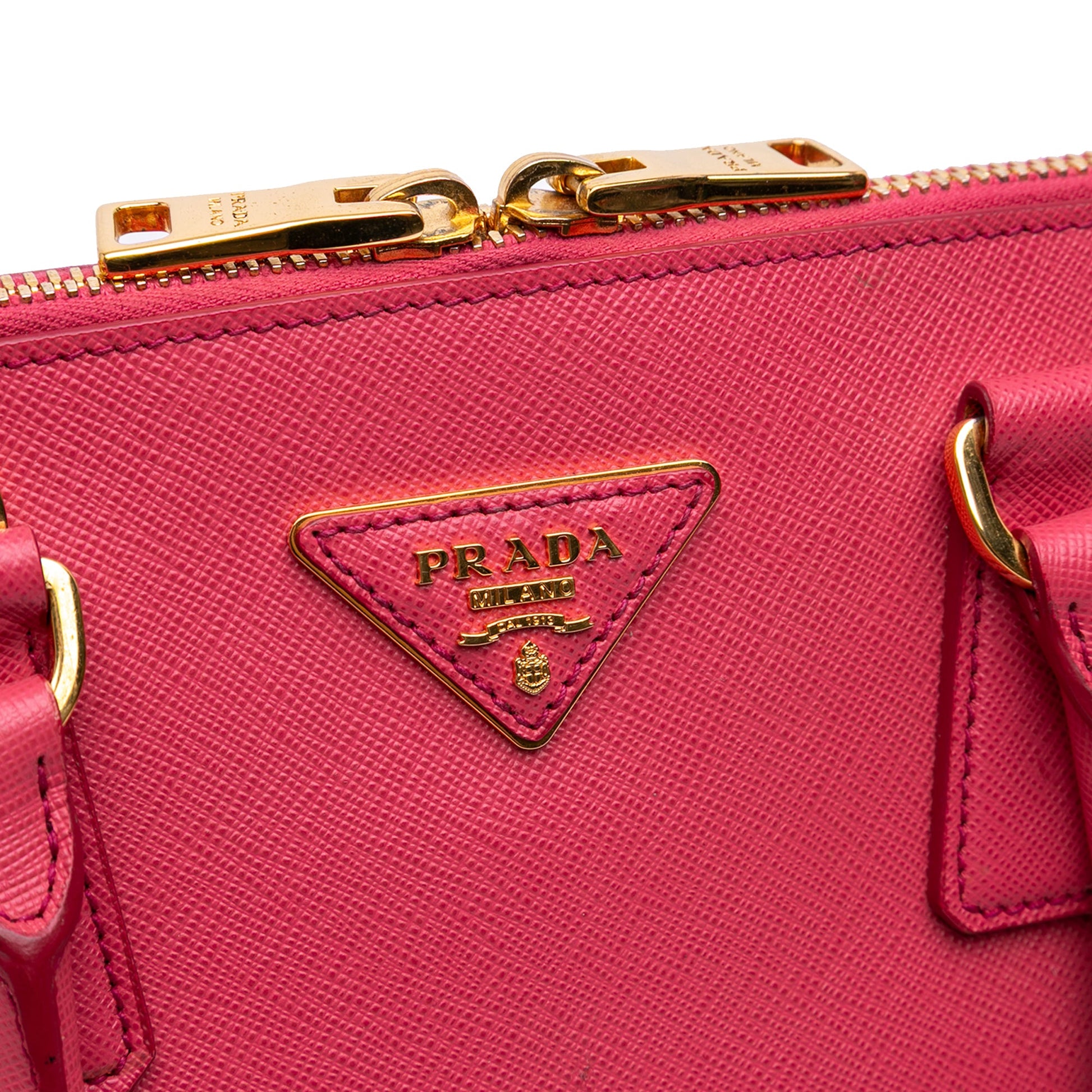 Prada Medium Saffiano Lux Promenade Satchel