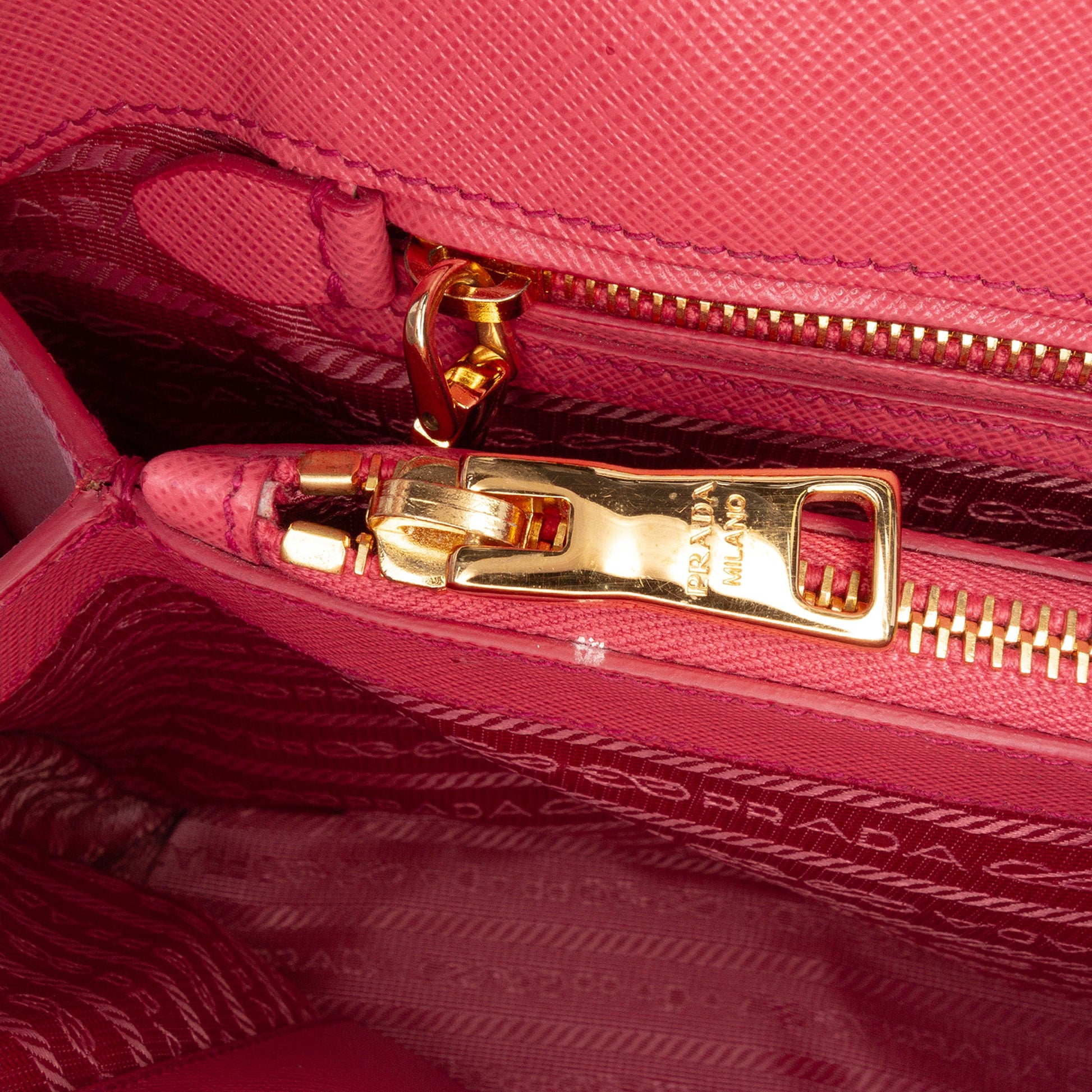 Prada Medium Saffiano Lux Promenade Satchel