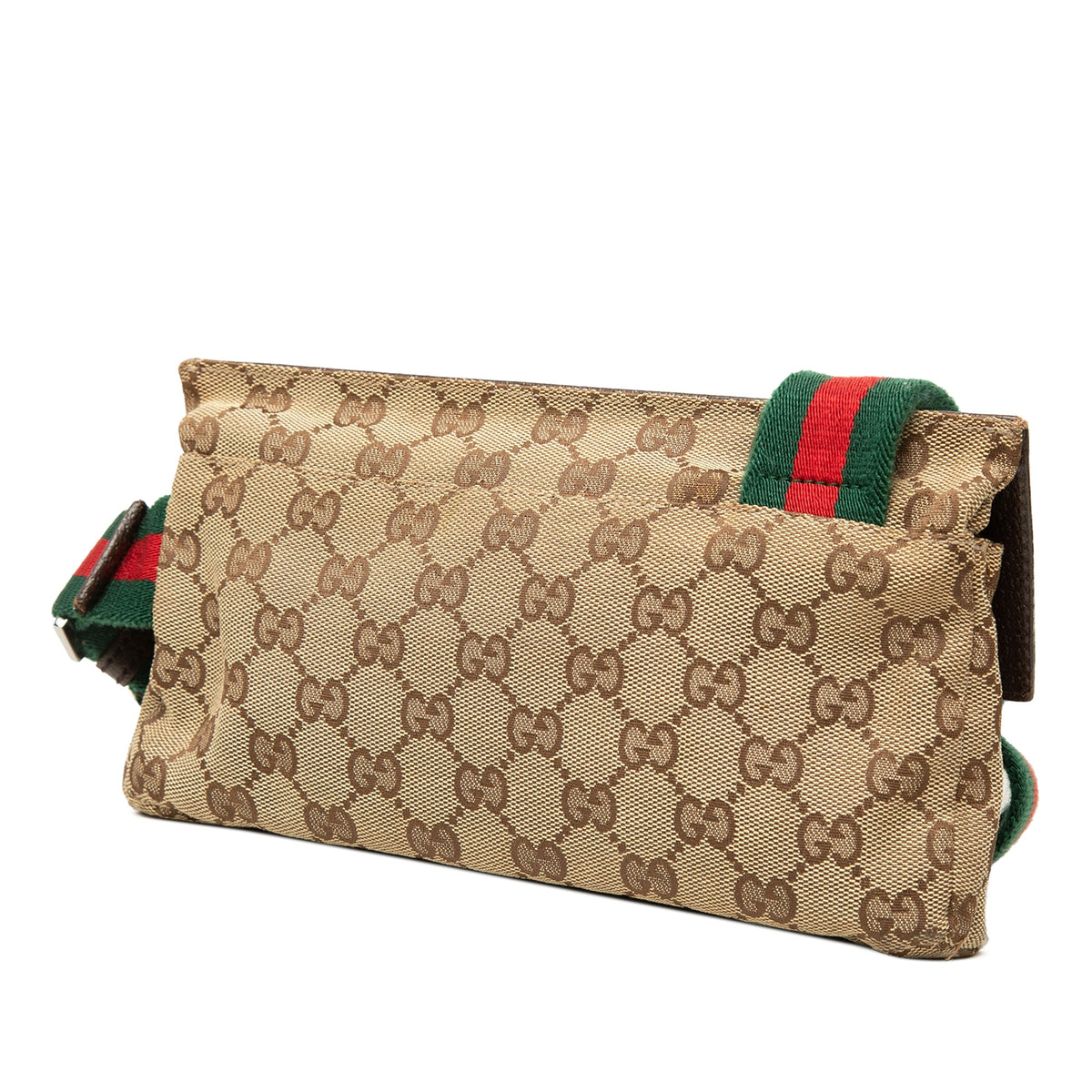Gucci GG Canvas Web Crossbody — Beige