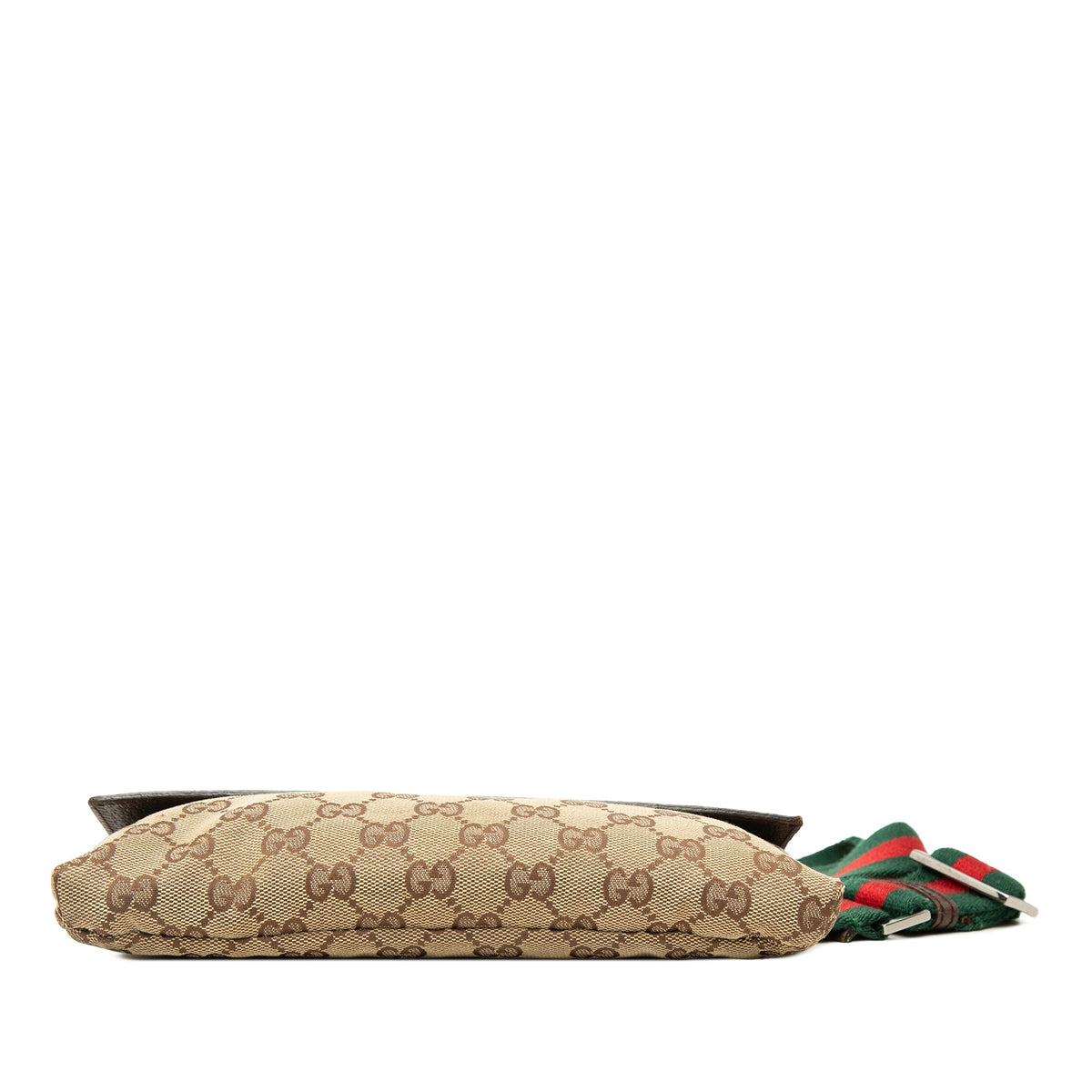 Gucci GG Canvas Web Crossbody — Beige