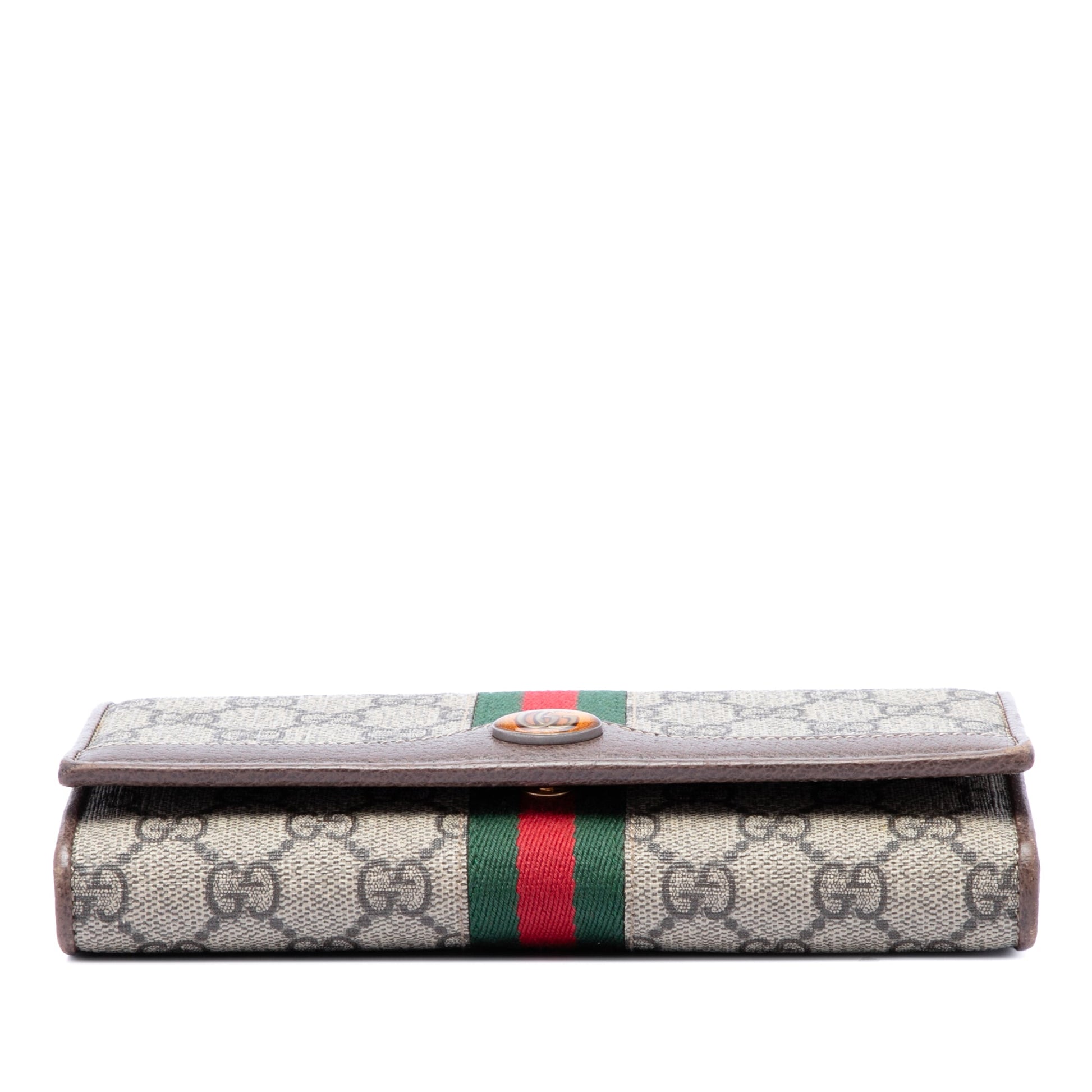 Gucci GG Supreme Web Ophidia Wallet on Chain