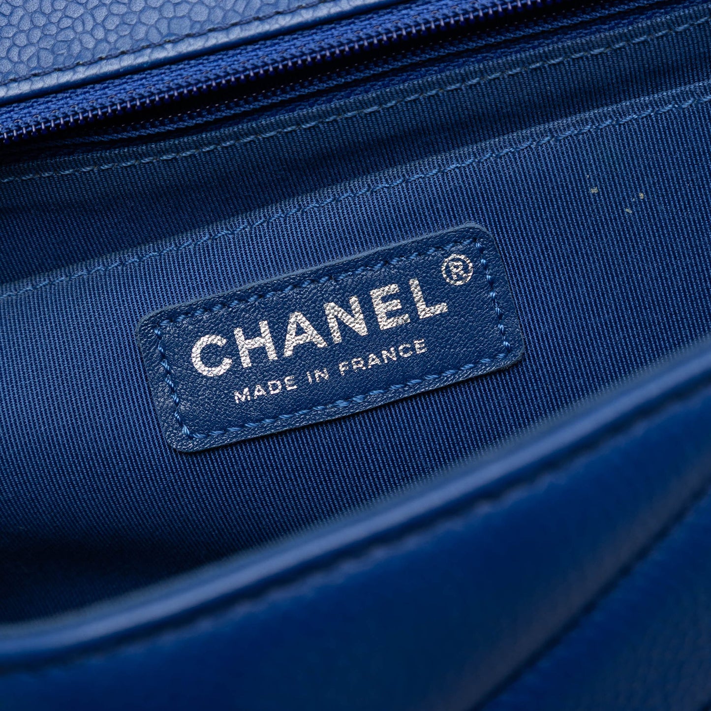 Chanel Medium Chevron Caviar Data Center Envelope Flap