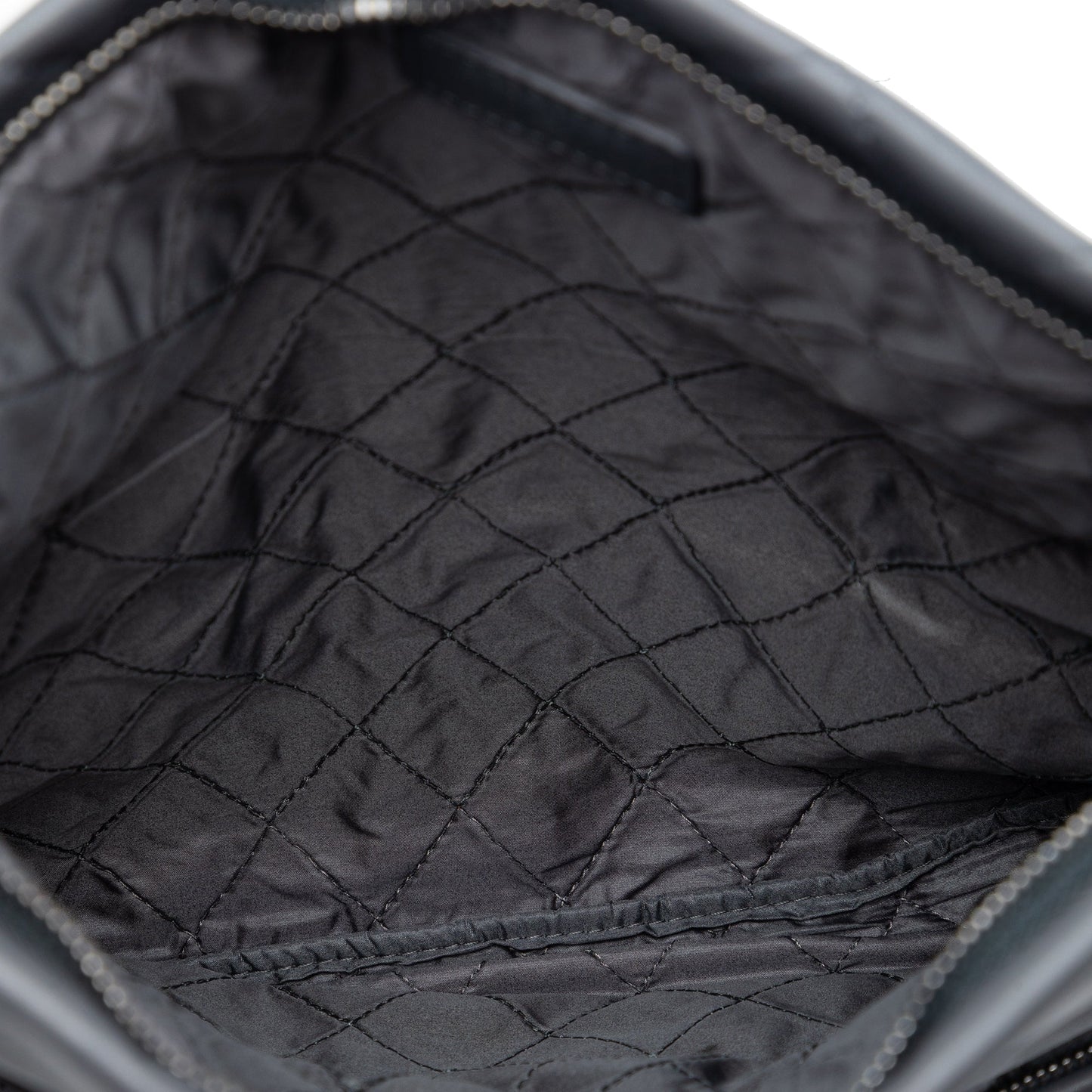 CC Quilted Lambskin Foldover Clutch