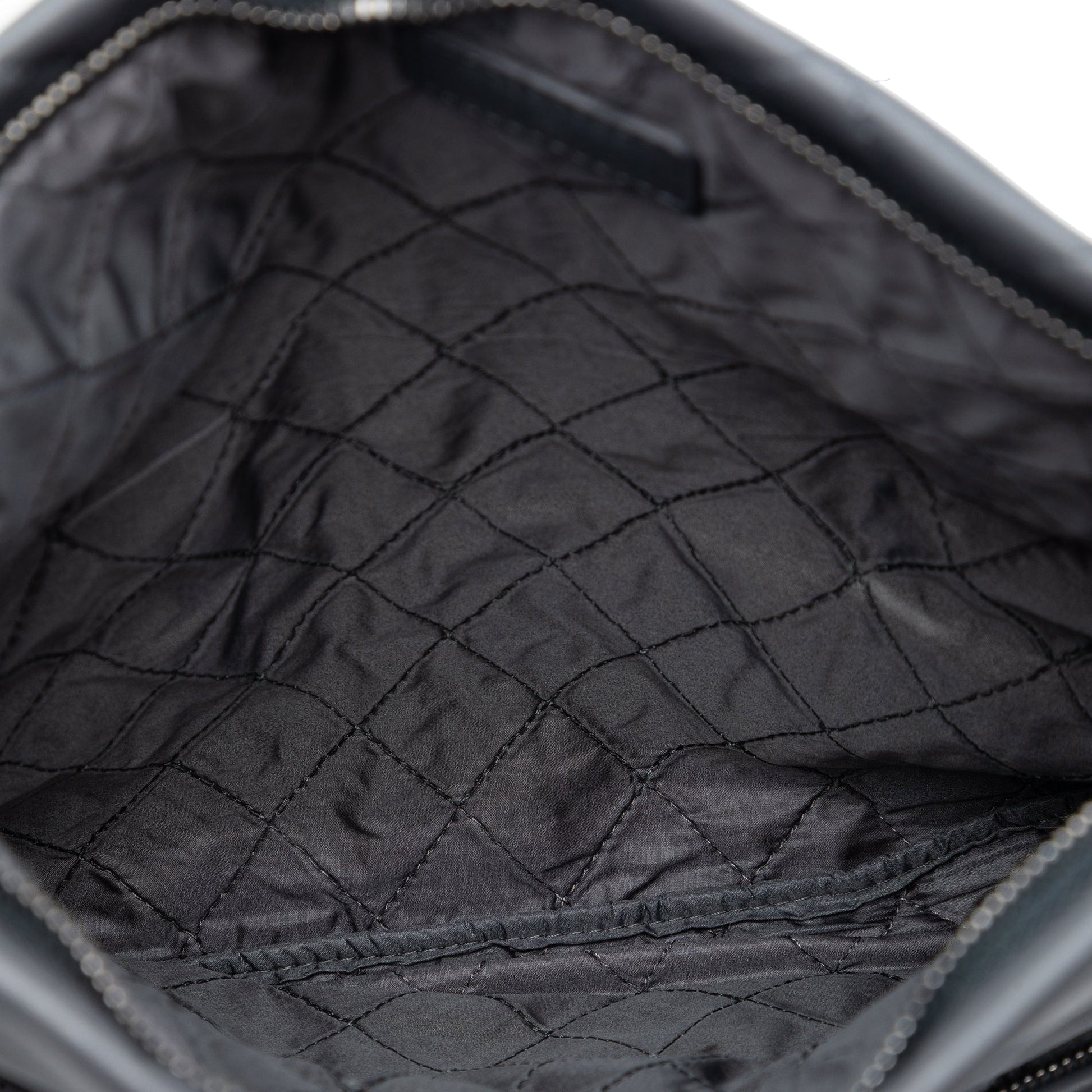 CC Quilted Lambskin Foldover Clutch