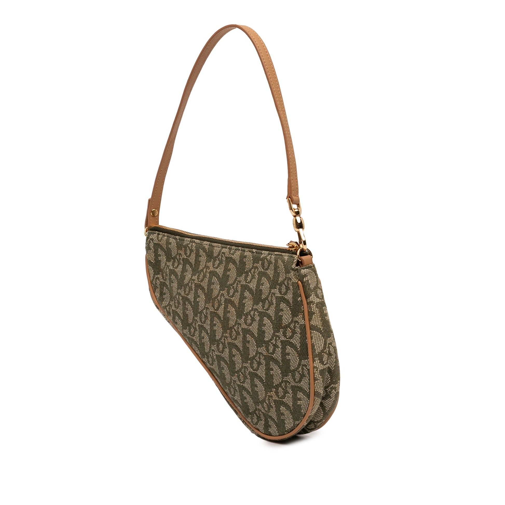 Dior Mini Diorissimo Canvas Saddle Pochette