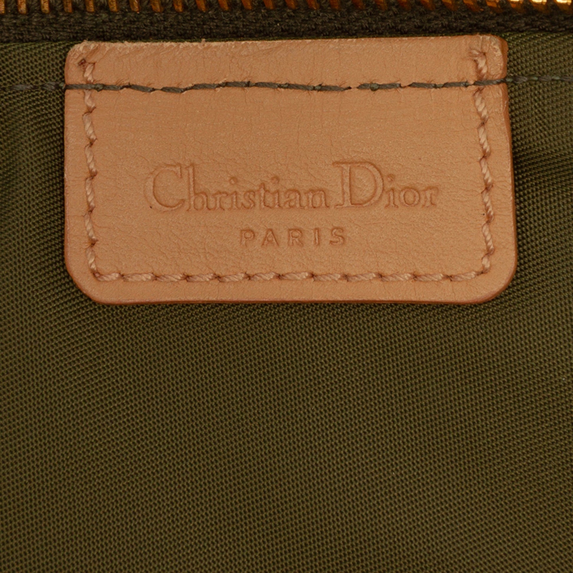 Dior Mini Diorissimo Canvas Saddle Pochette