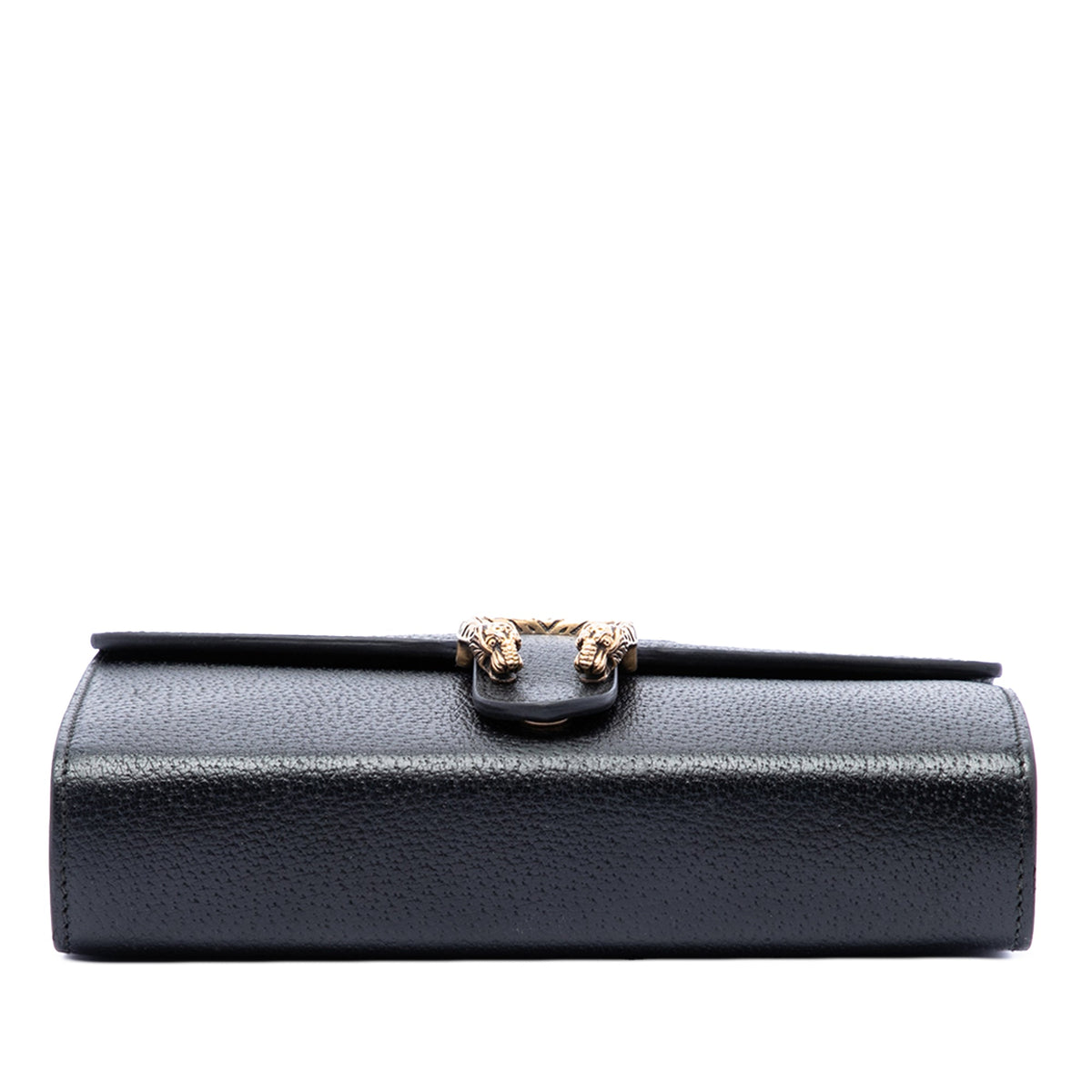 Gucci Mini Calfskin Dionysus Web Wallet On Chain — Black