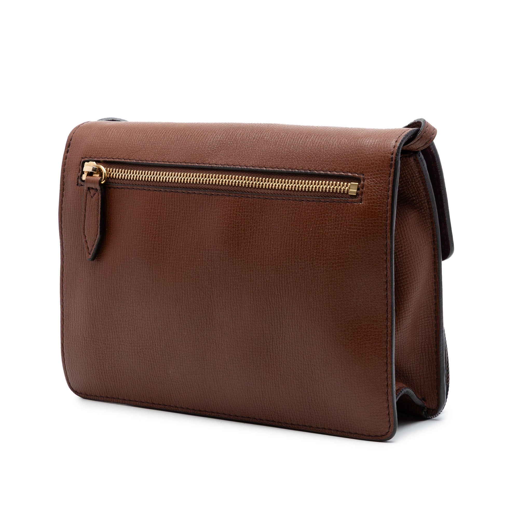 Burberry Small Leather and House Check Canvas Derby Macken Crossbody