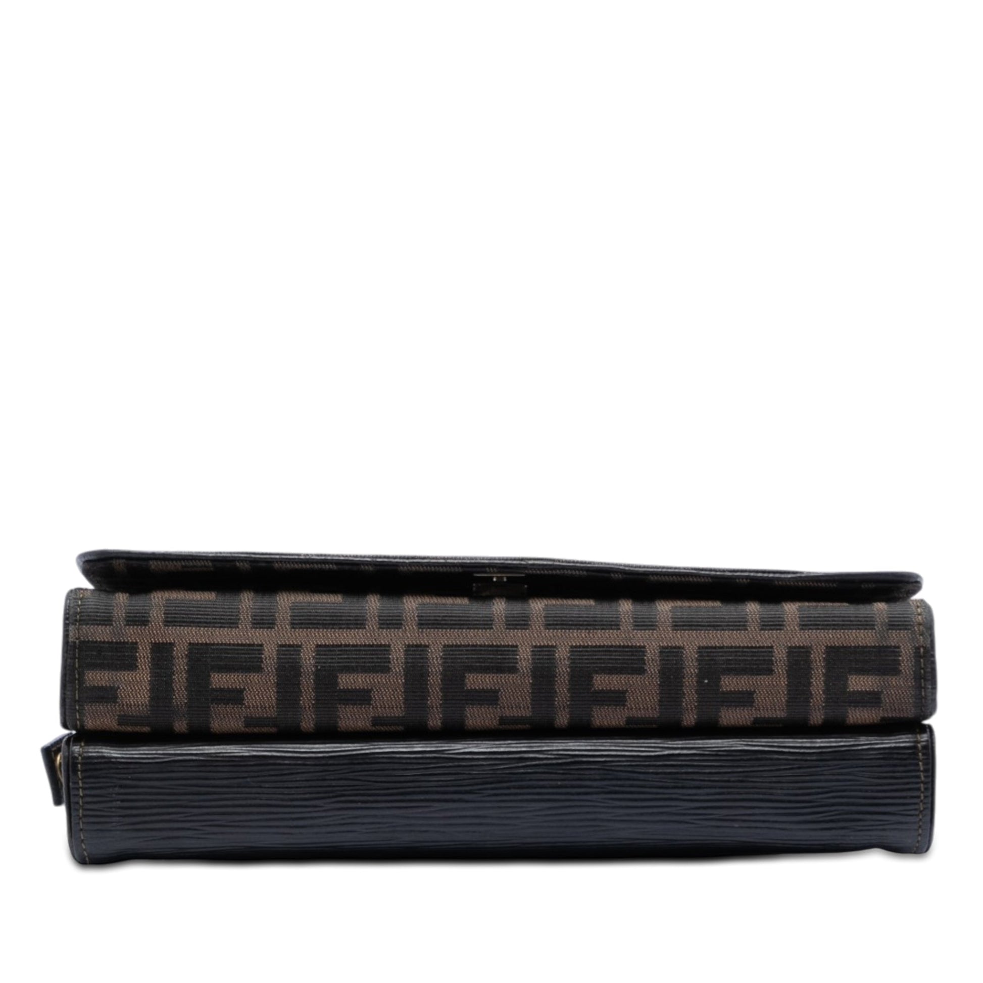 Fendi Zucca Canvas and Leather Crossbody