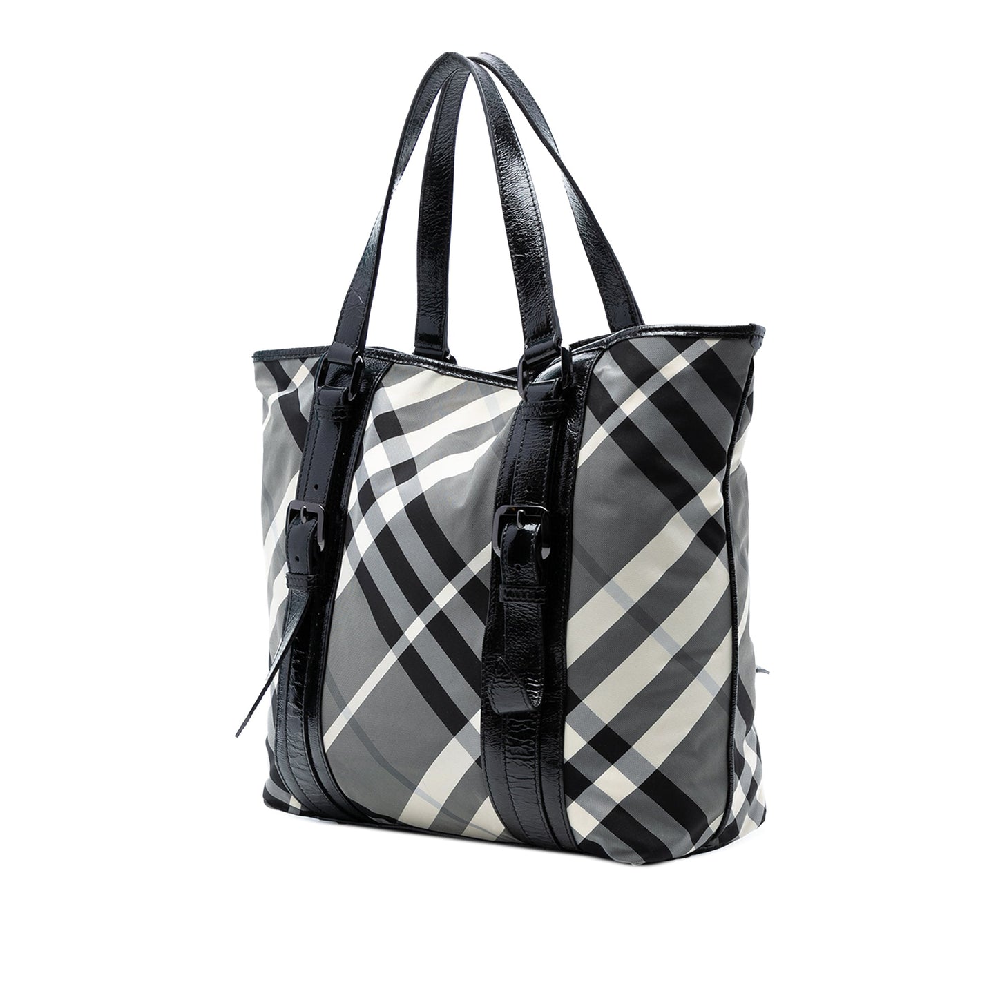 Burberry Medium Beat Check Nylon Victoria Tote