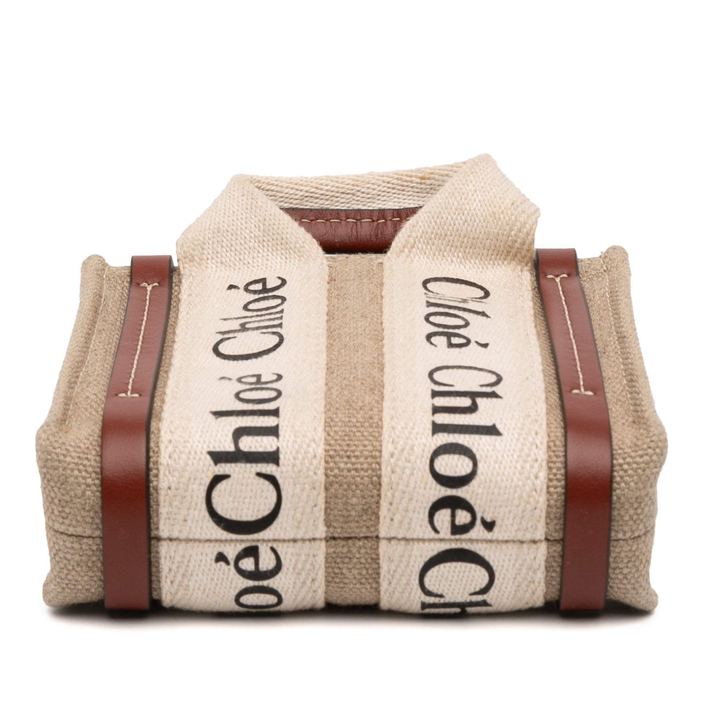 Chloé Nano Canvas Woody Satchel