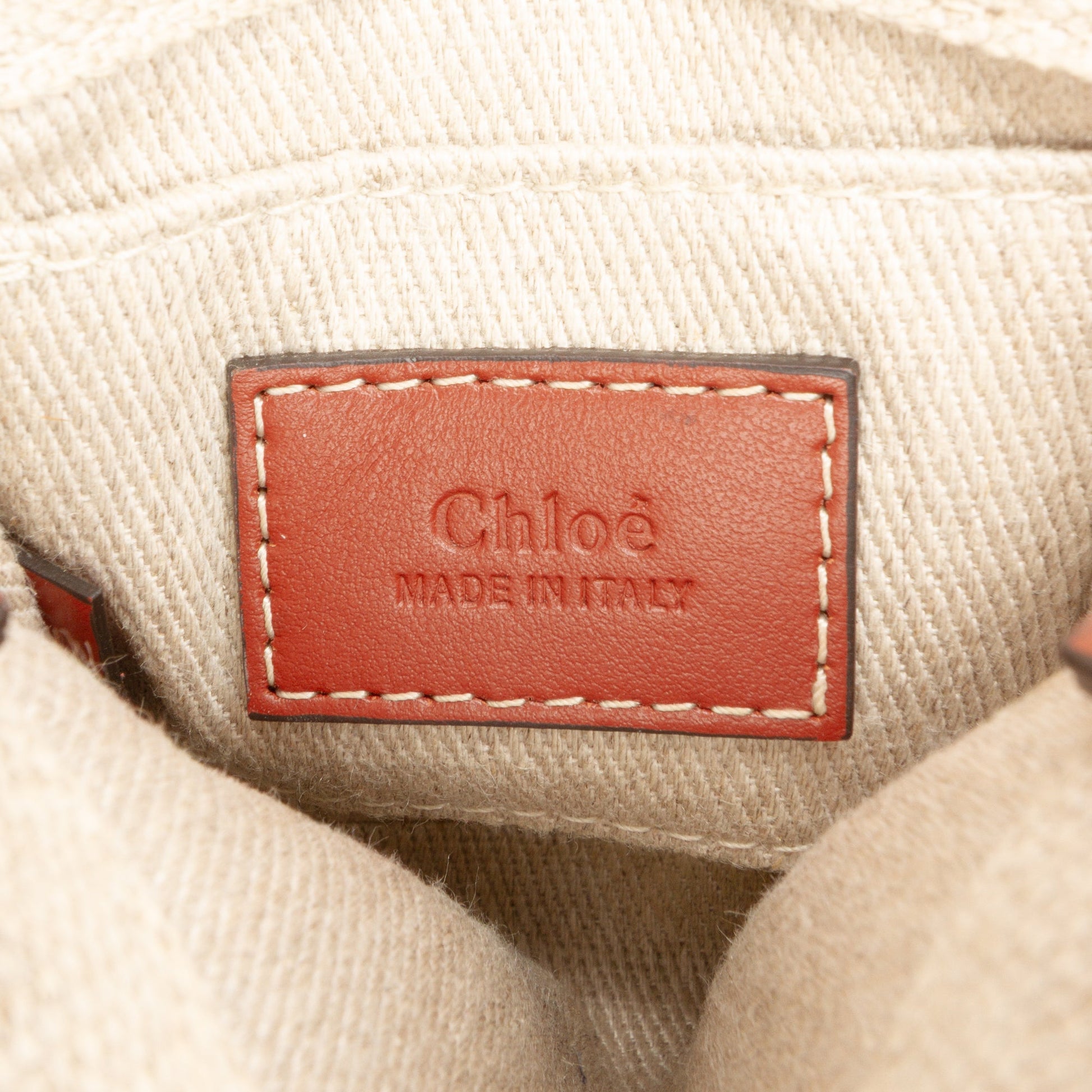 Chloé Nano Canvas Woody Satchel