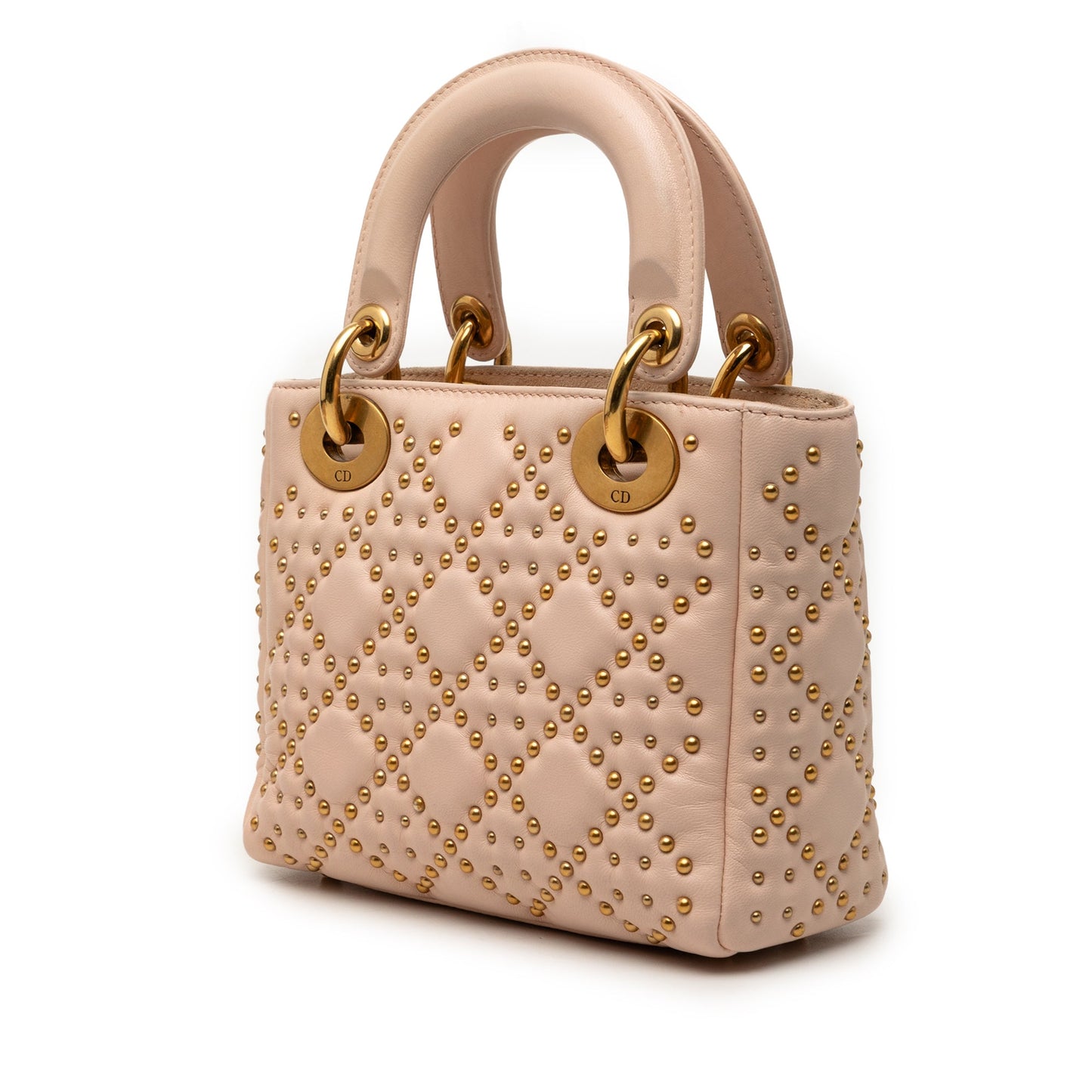 Mini Lambskin Cannage Studded Supple Lady Dior