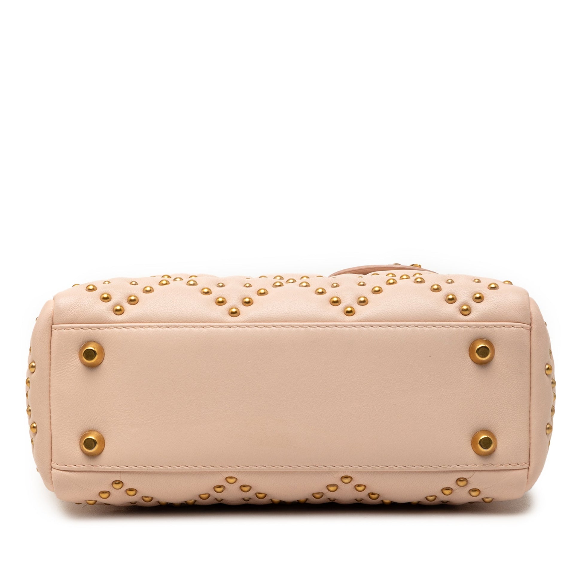 Mini Lambskin Cannage Studded Supple Lady Dior