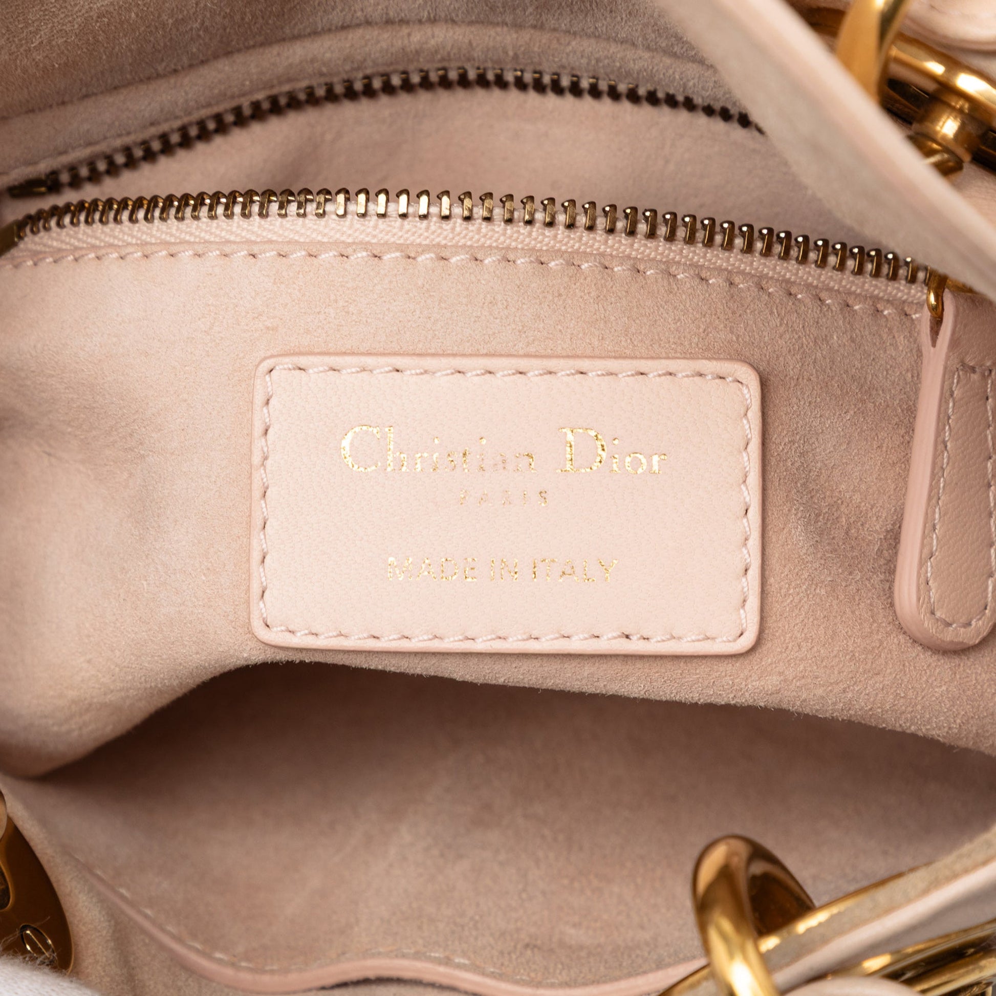 Mini Lambskin Cannage Studded Supple Lady Dior