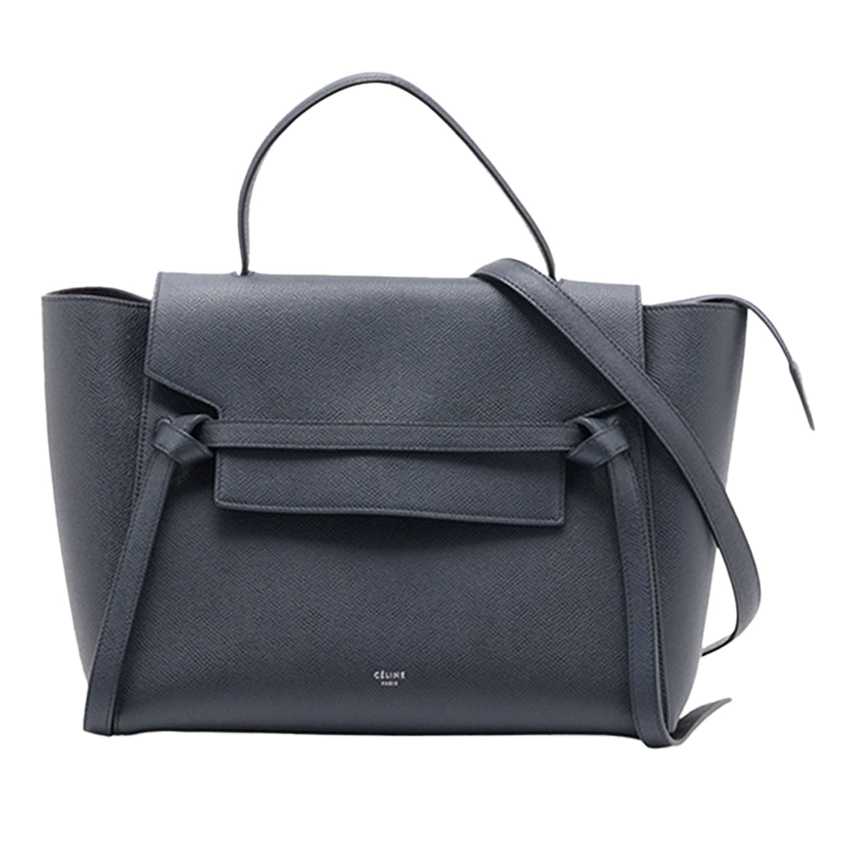 Celine Mini Grained Calfskin Belt Bag — Blue