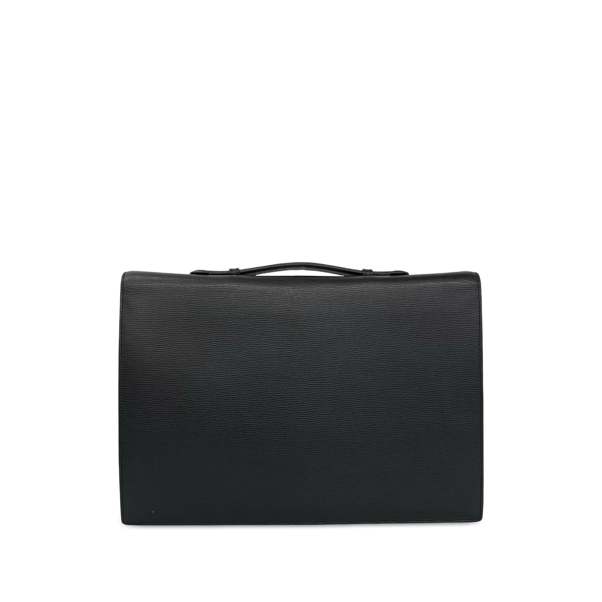 LOEWE Leather Business Bag — Black