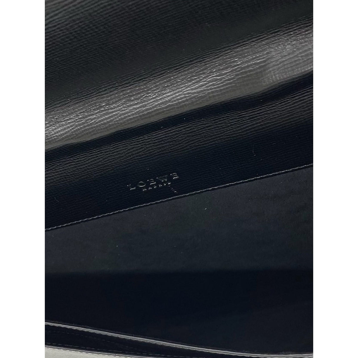 LOEWE Leather Business Bag — Black