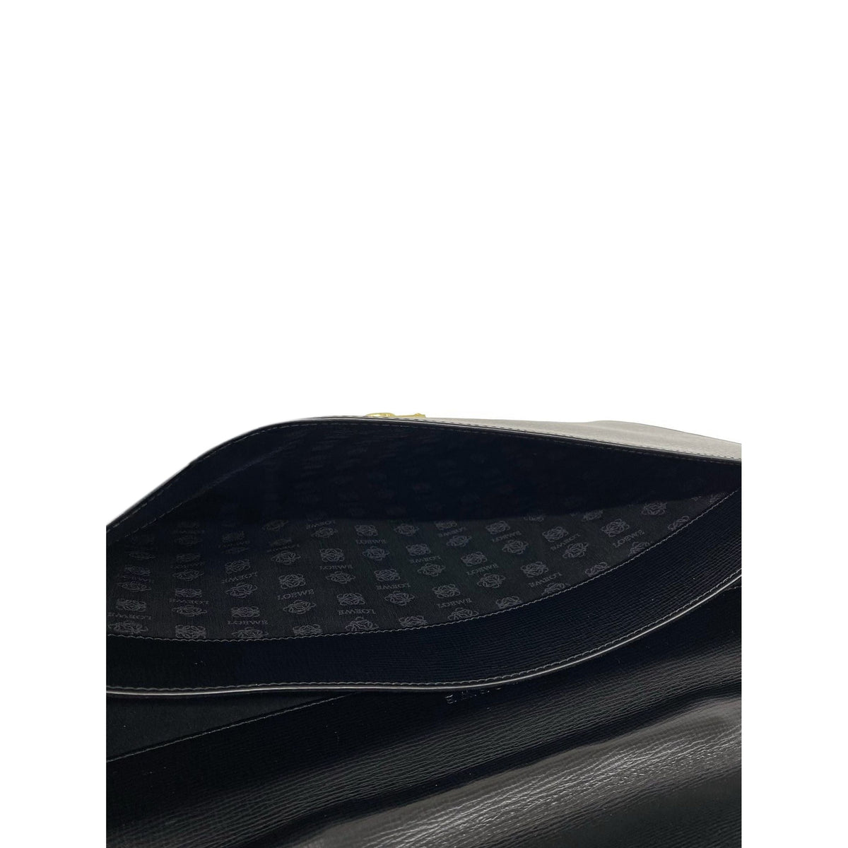 LOEWE Leather Business Bag — Black