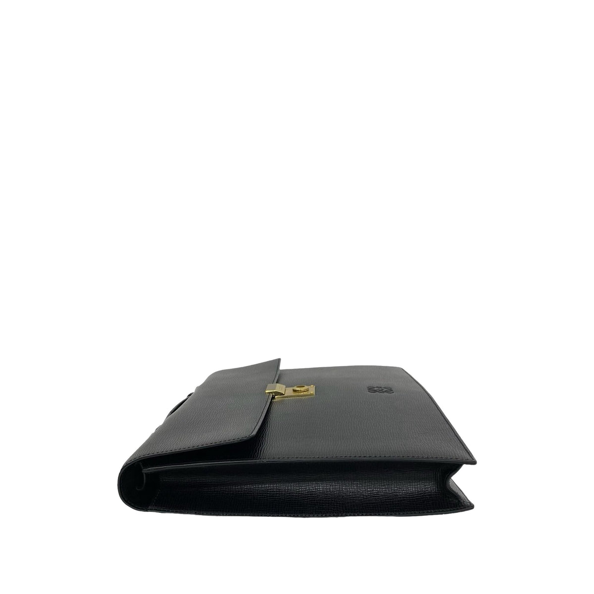 LOEWE Leather Business Bag — Black