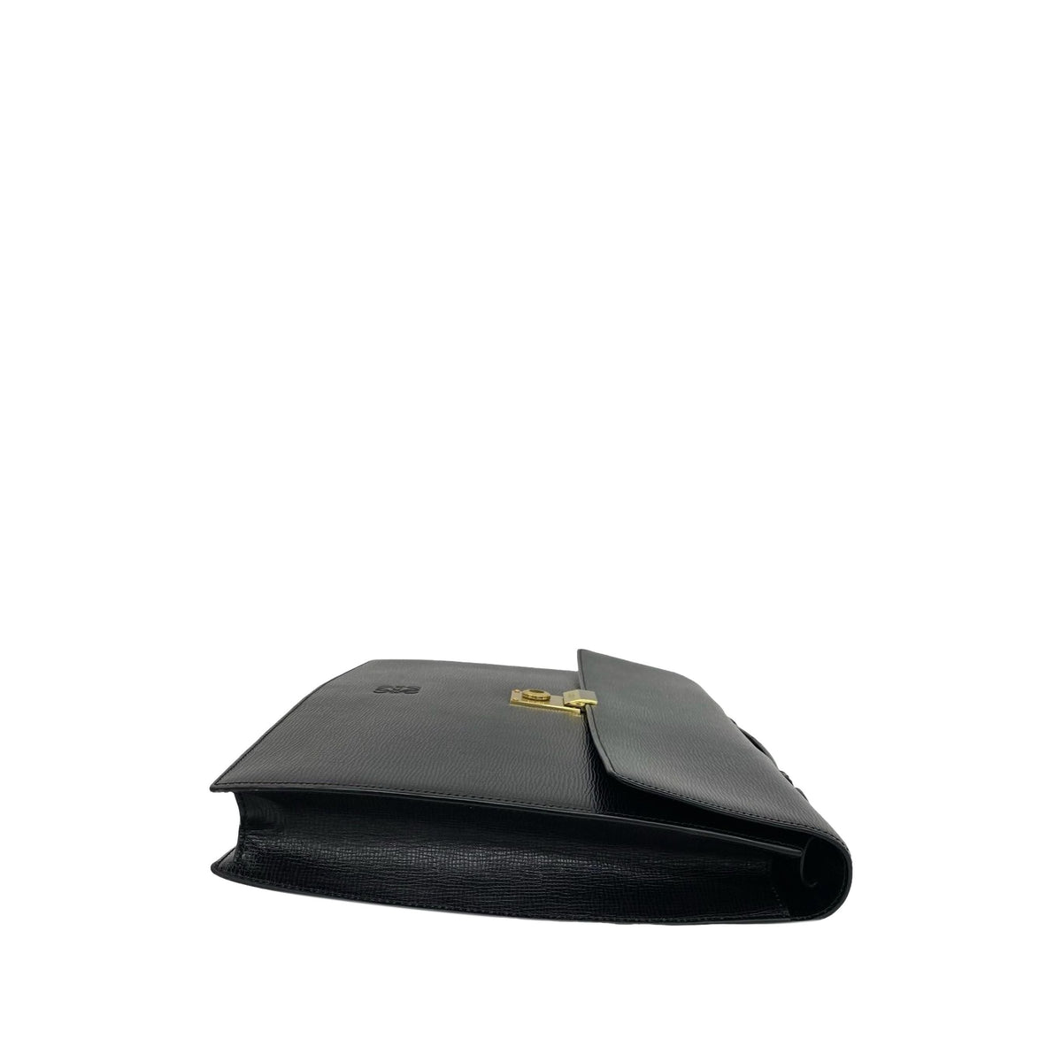 LOEWE Leather Business Bag — Black
