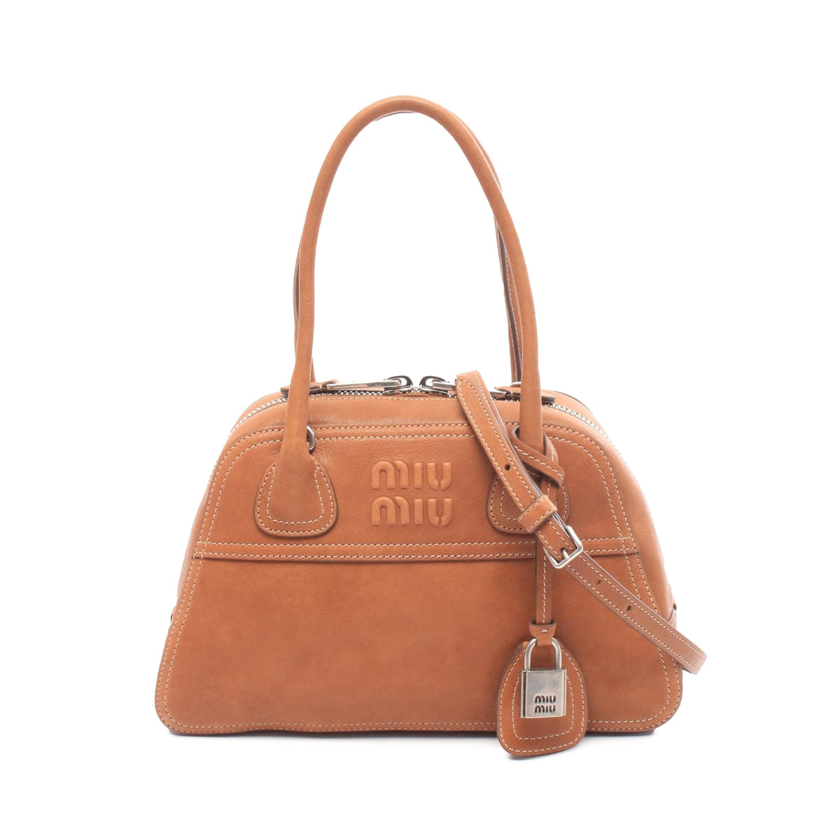 Miu Miu Small Suede Vivant Satchel