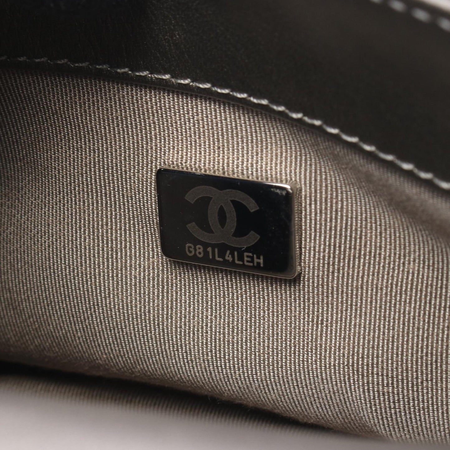 Chanel Metallic Quilted Lambskin Saddle Flap