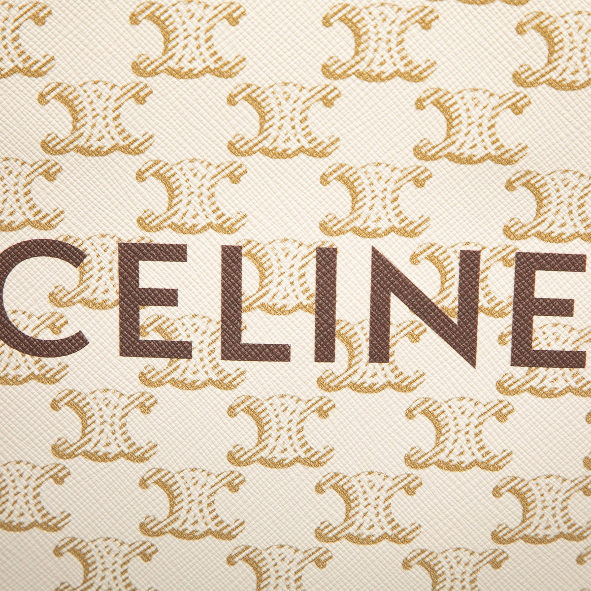 Celine Mini Triomphe Coated Canvas Vertical Cabas Satchel