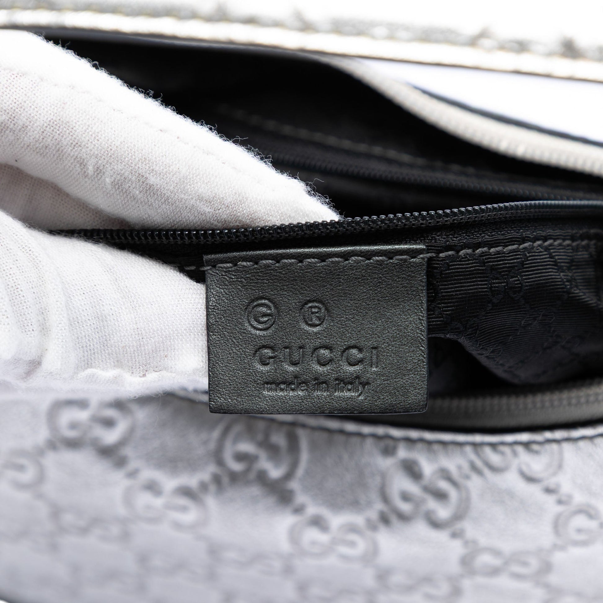 Gucci Metallic Guccissima Shoulder Bag