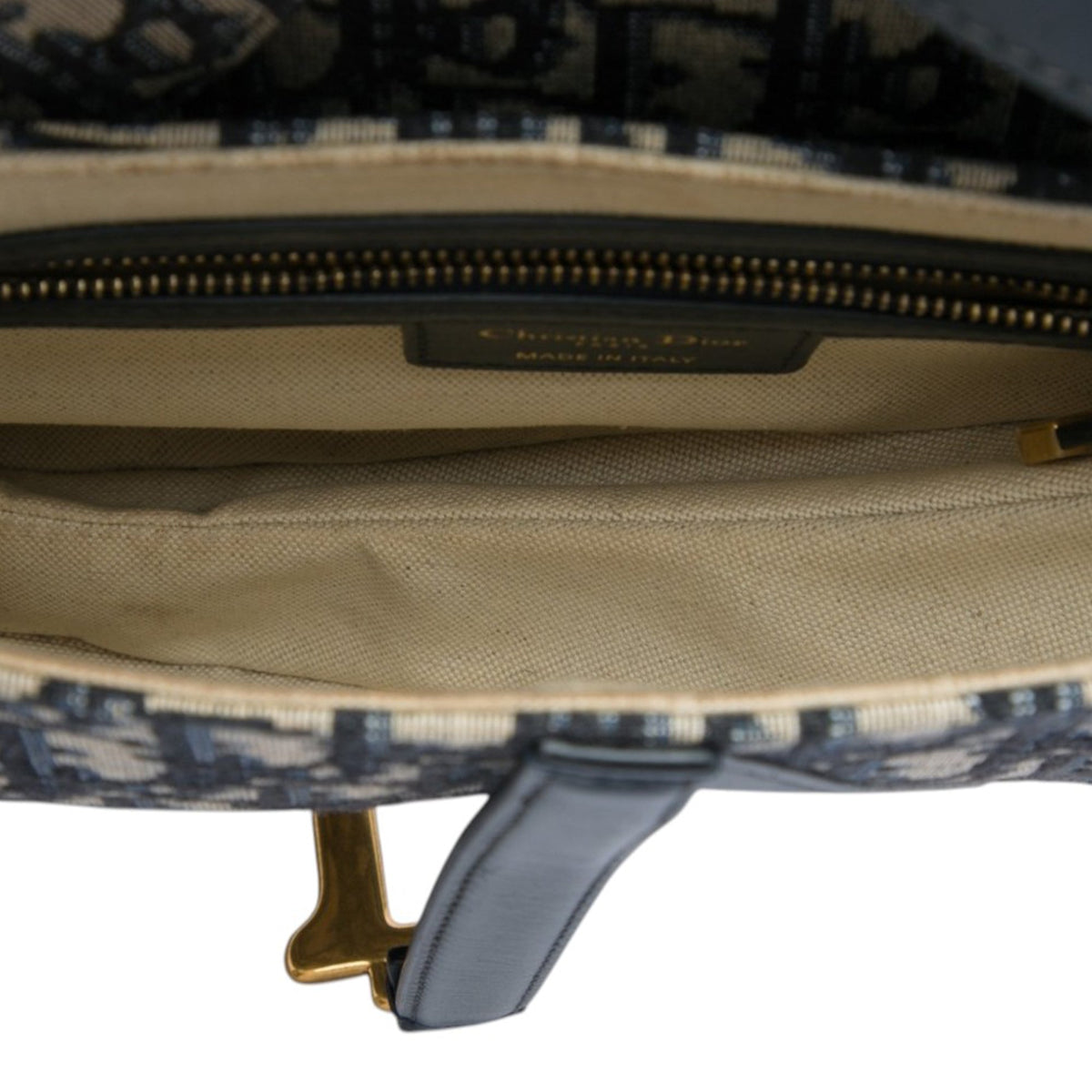 Dior Oblique Canvas Saddle Bag