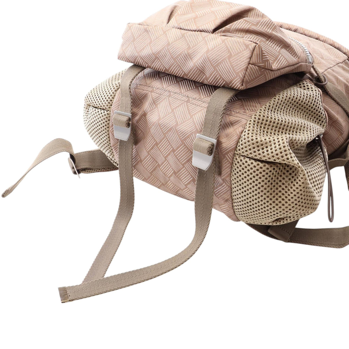 Bottega Veneta Nylon Intrecciato Print Trekking Backpack