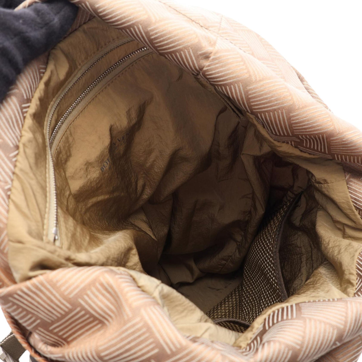 Bottega Veneta Nylon Intrecciato Print Trekking Backpack