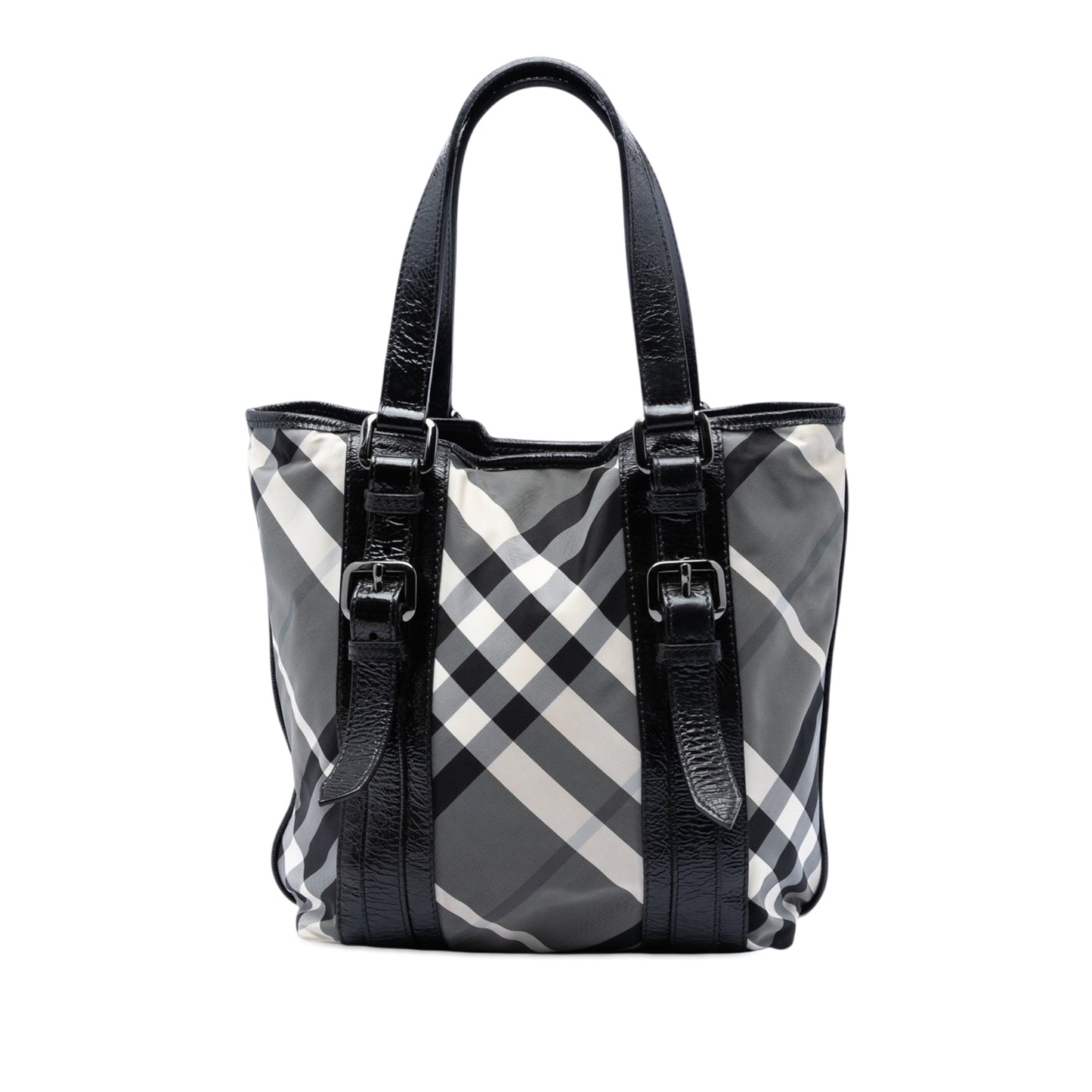 Burberry Small Beat Check Nylon Victoria Tote