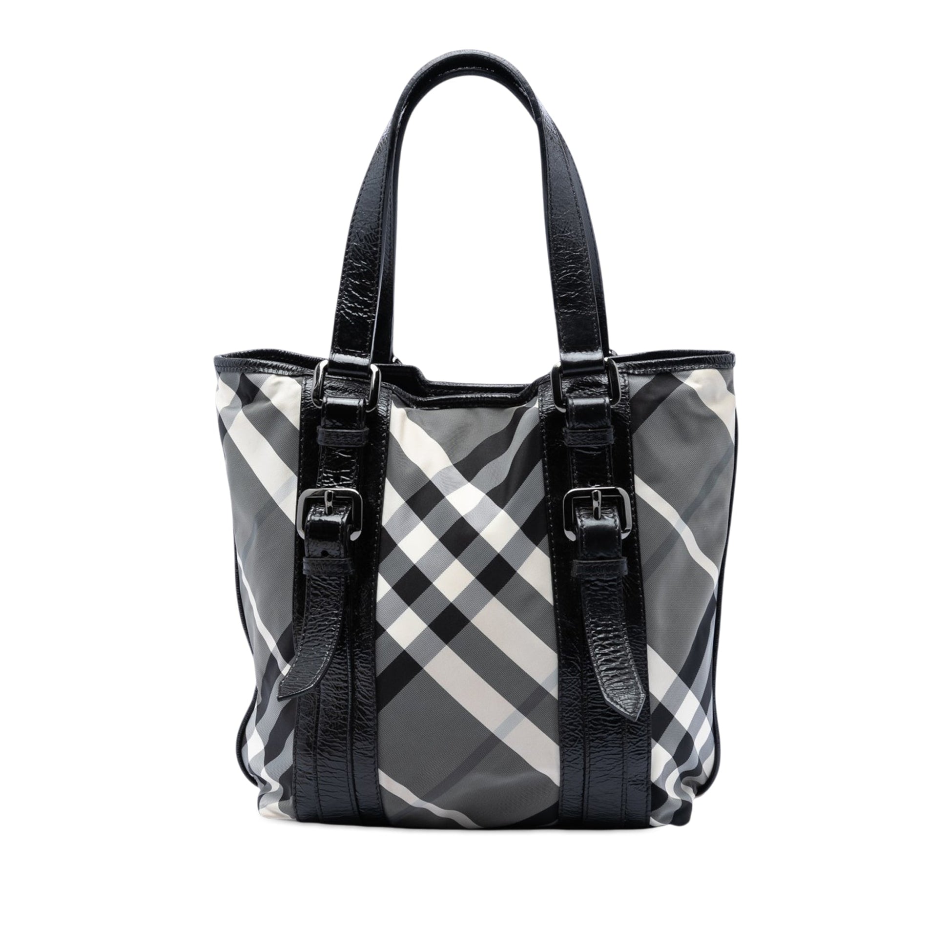 Burberry Small Beat Check Nylon Victoria Tote