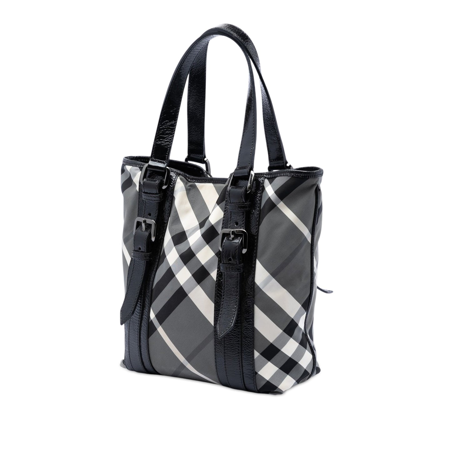 Burberry Small Beat Check Nylon Victoria Tote