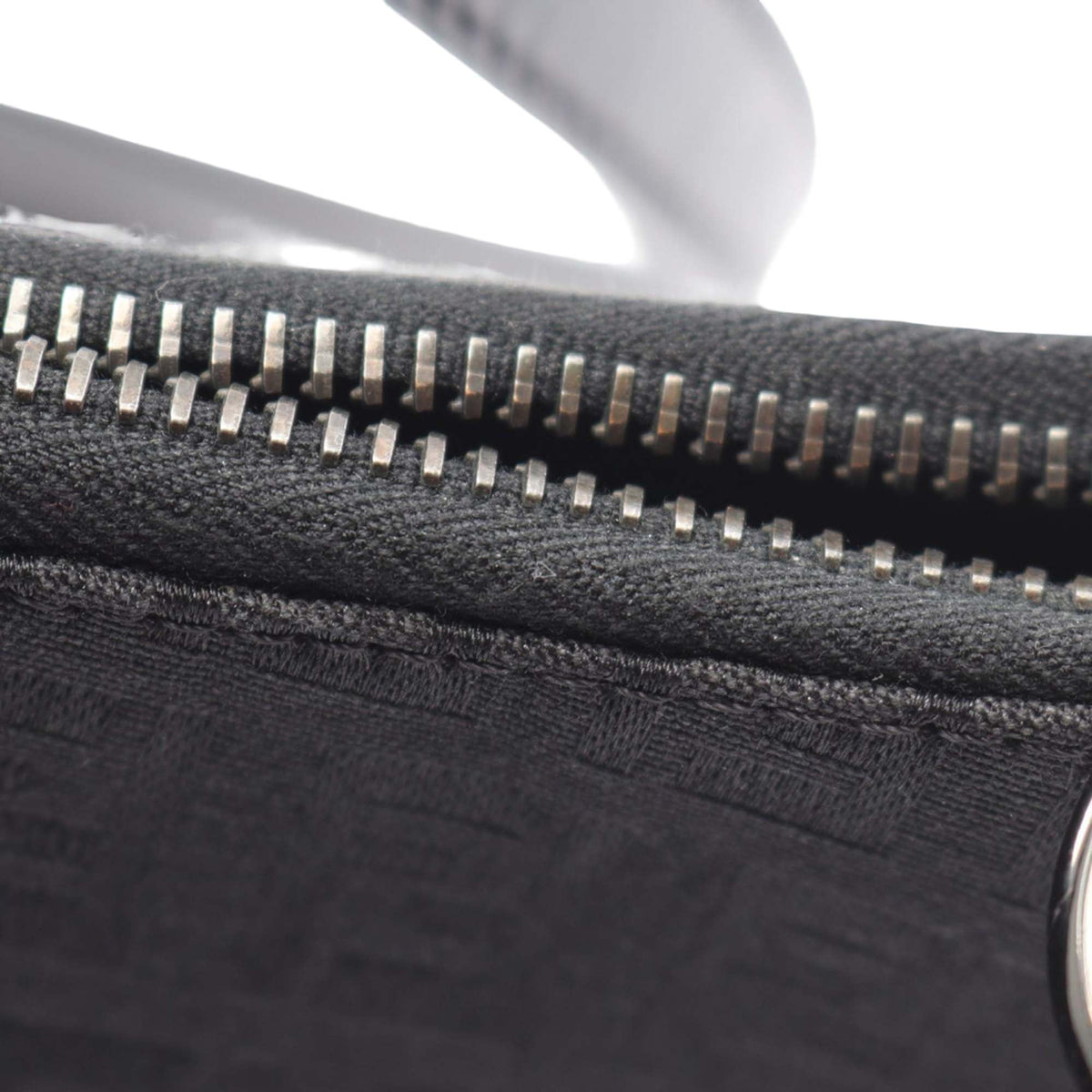 Fendi Zucchino Canvas Oyster Shoulder Bag