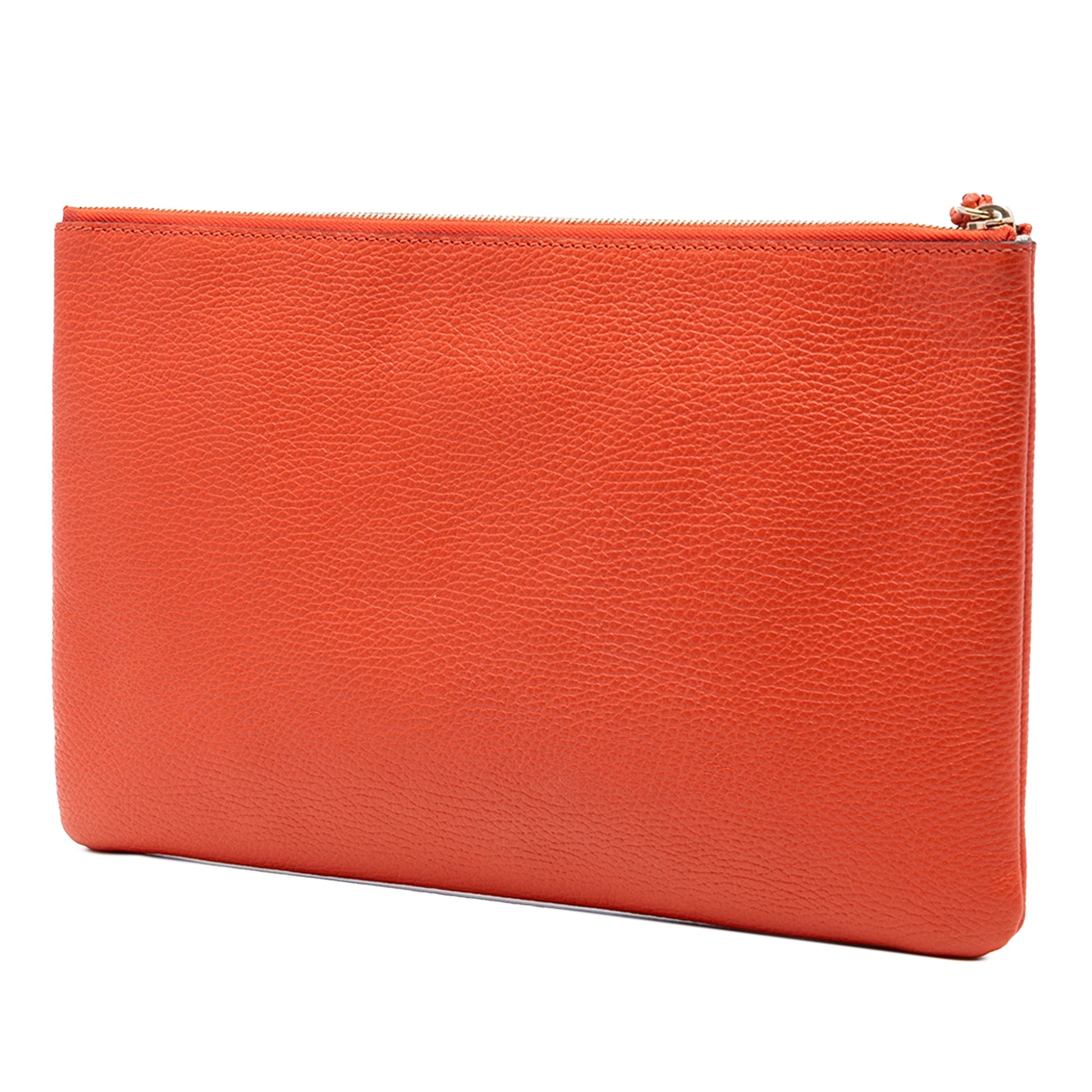 Gucci Calfskin Bamboo Tassel Clutch