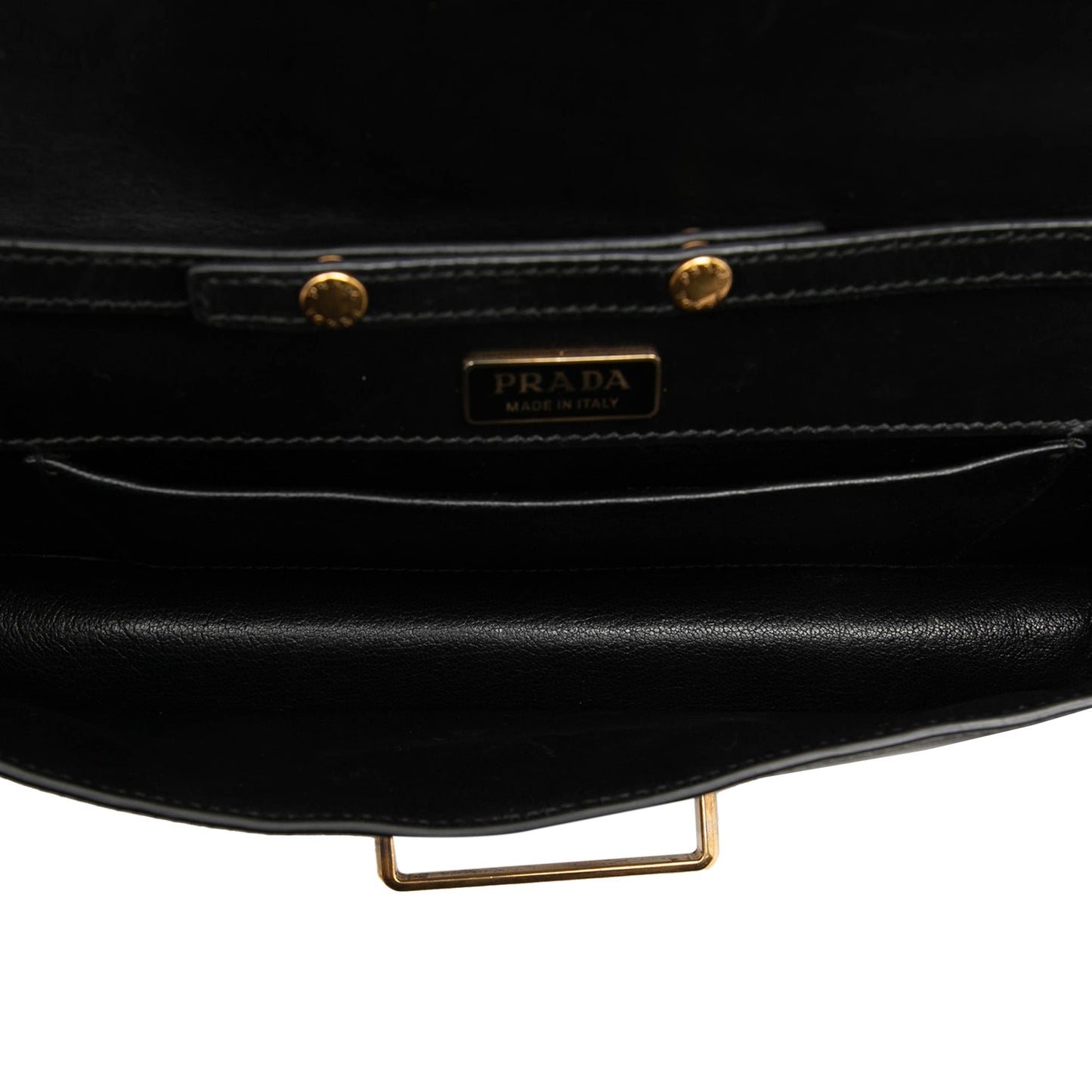 Prada City Calf and Saffiano Cahier Chain Clutch