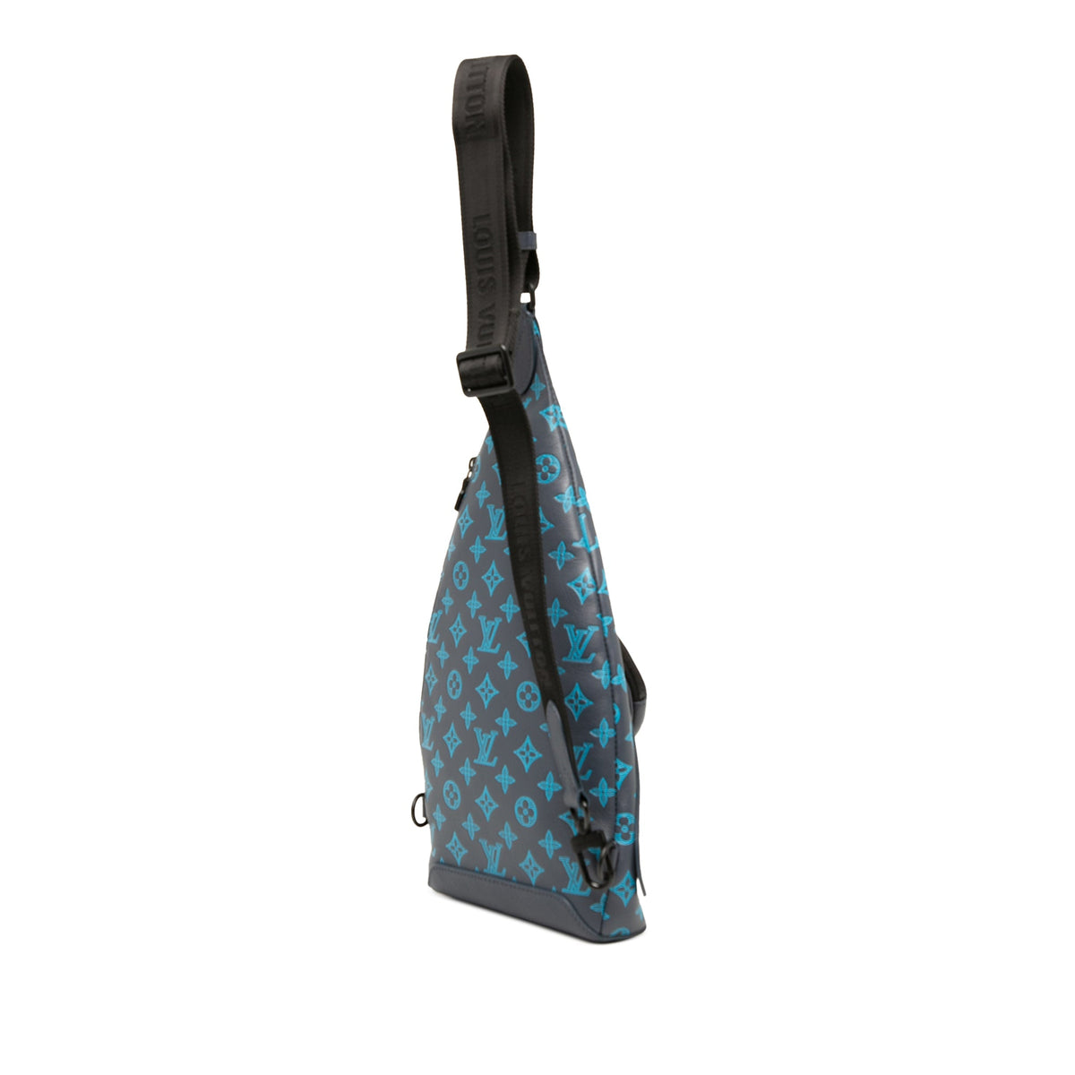 Louis Vuitton Monogram Shadow Duo Sling — Blue
