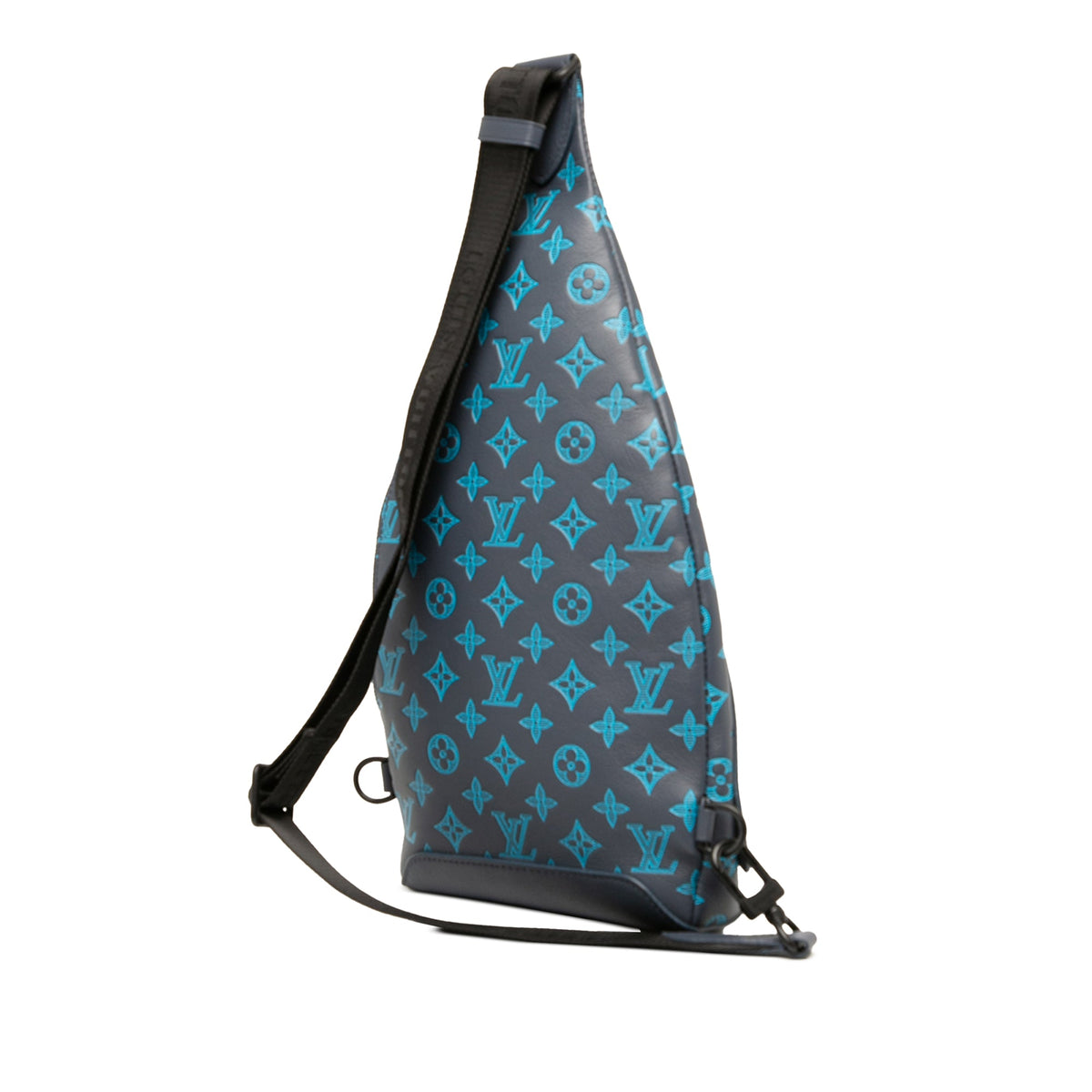Louis Vuitton Monogram Shadow Duo Sling — Blue