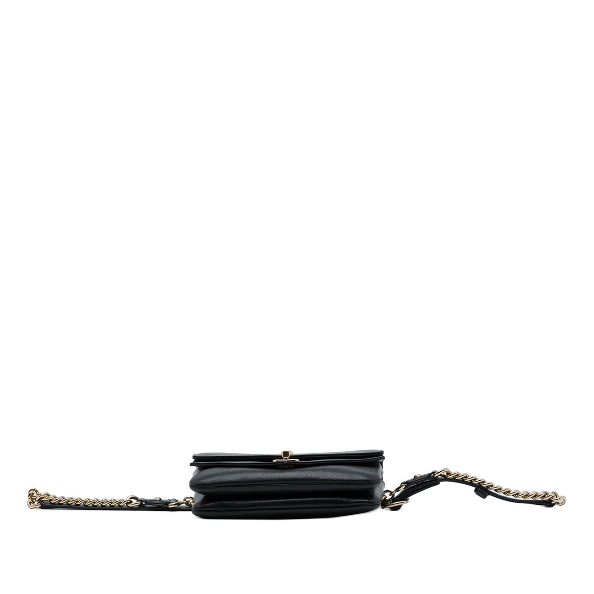 Chanel CC Chevron Sheepskin Double Envelope Flap