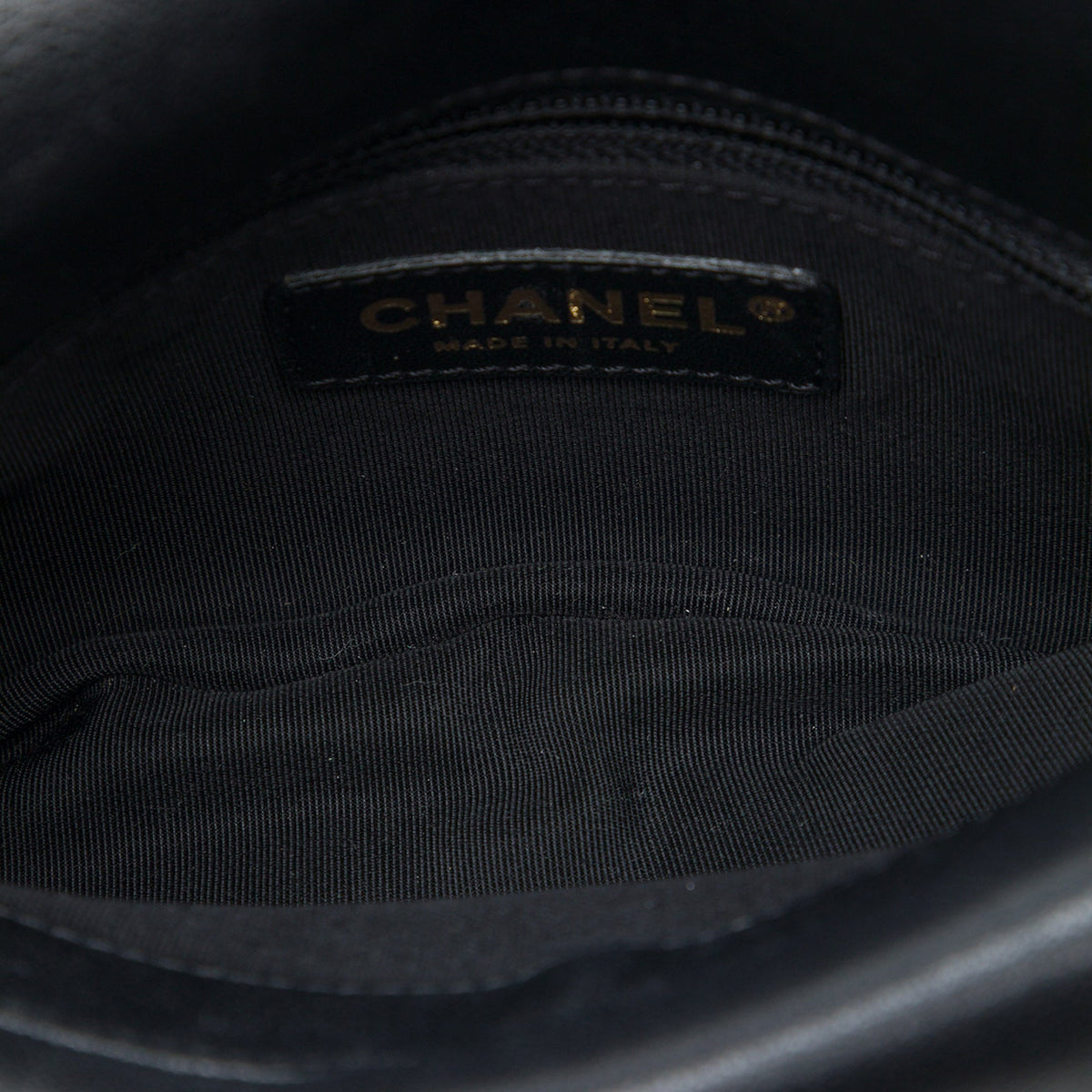 Chanel CC Chevron Sheepskin Double Envelope Flap