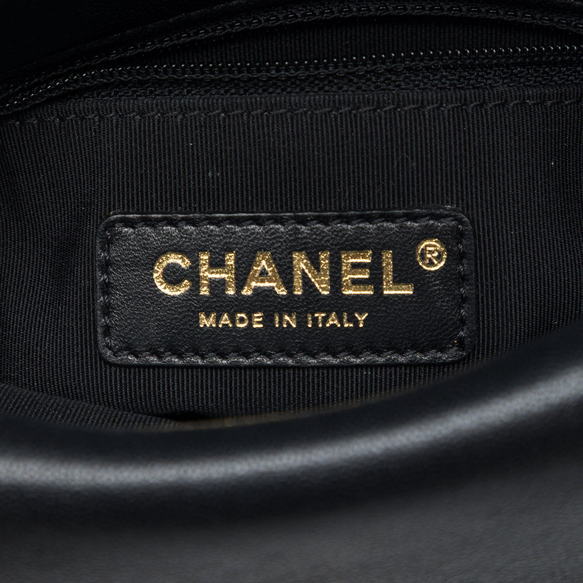 Chanel CC Chevron Sheepskin Double Envelope Flap