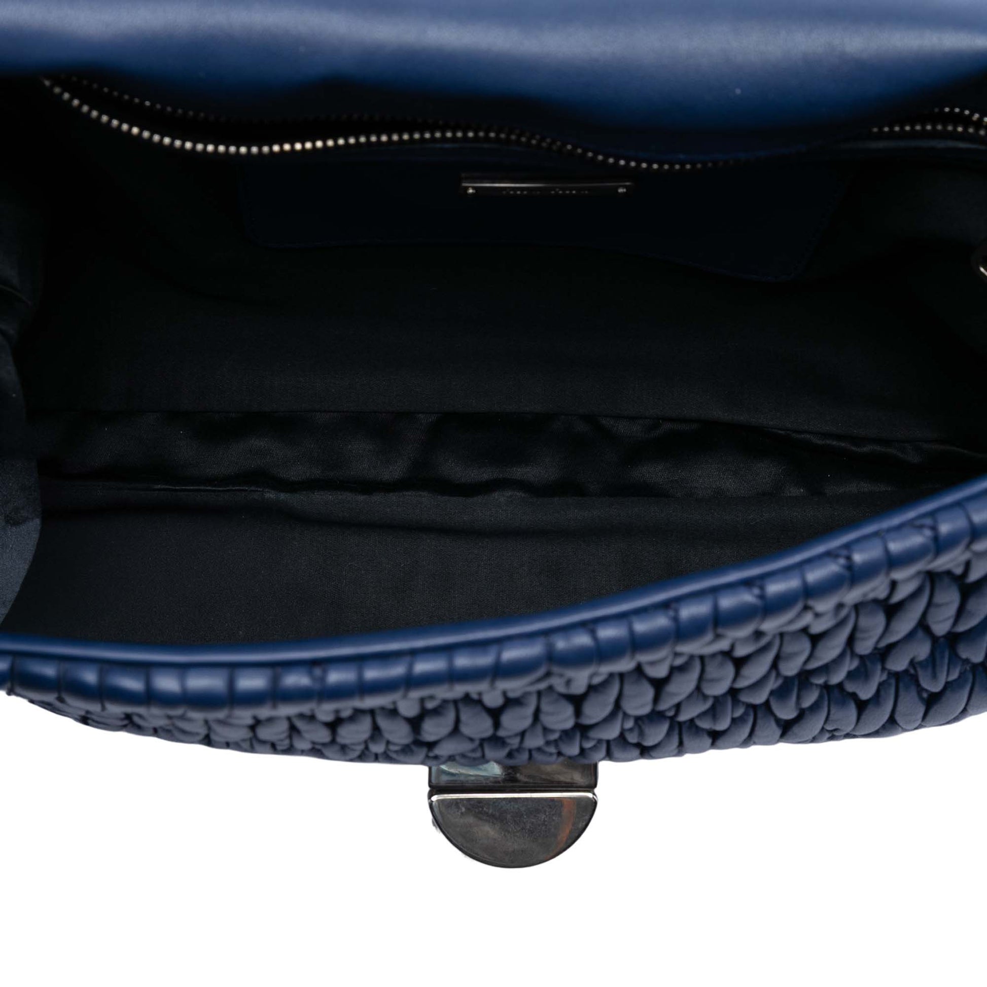 Miu Miu Matelasse Nappa Crystal Chain Satchel