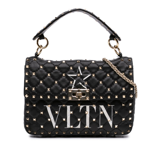 Valentino Medium Lambskin VLTN Rockstud Spike Satchel