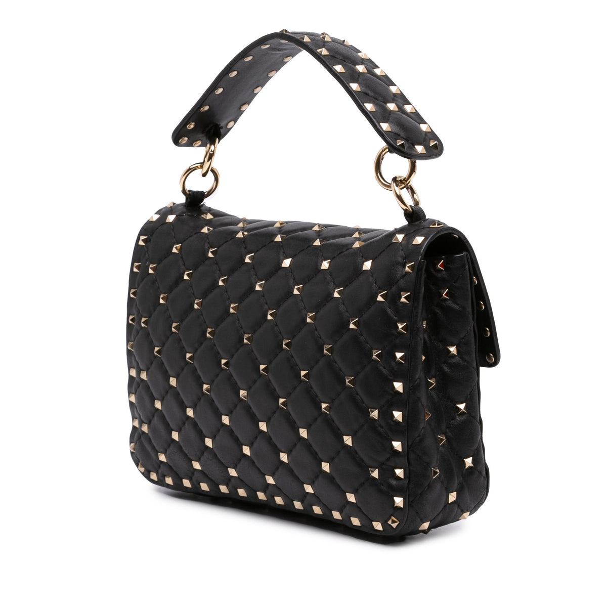 Valentino Medium Lambskin VLTN Rockstud Spike Satchel