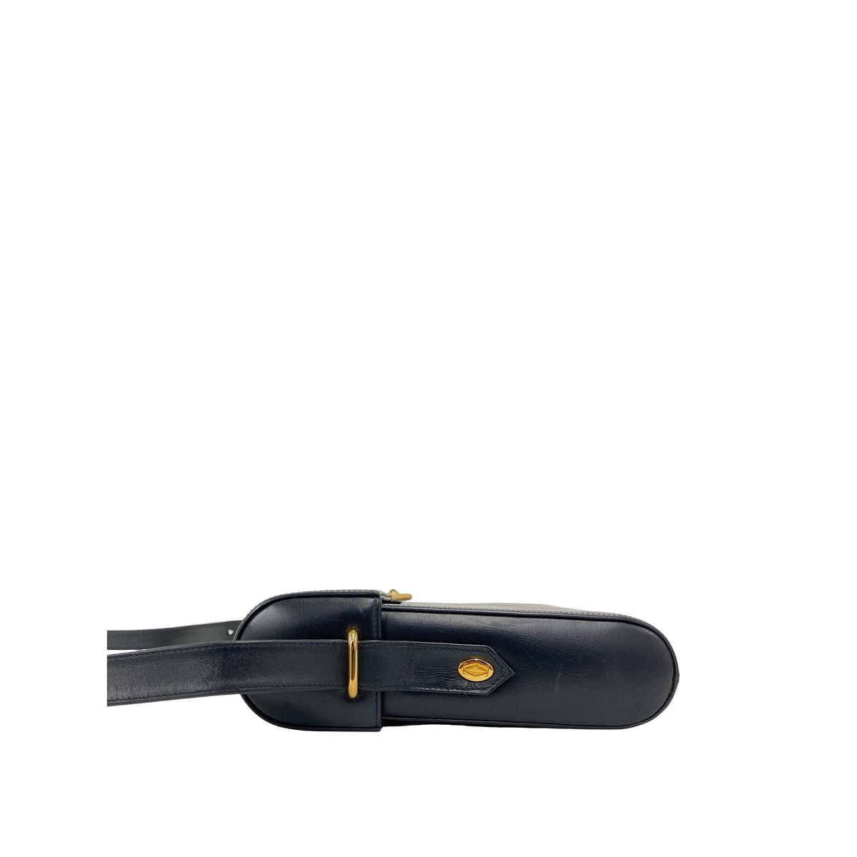 Cartier Leather Sapphire Line Crossbody — Black