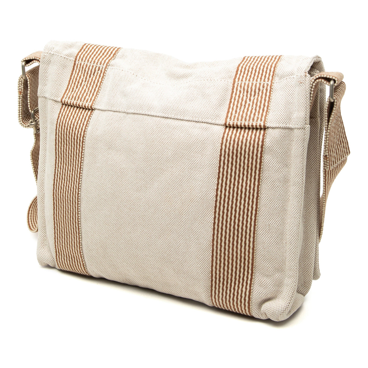 Hermès Canvas Fourre Tout Besace MM — Beige