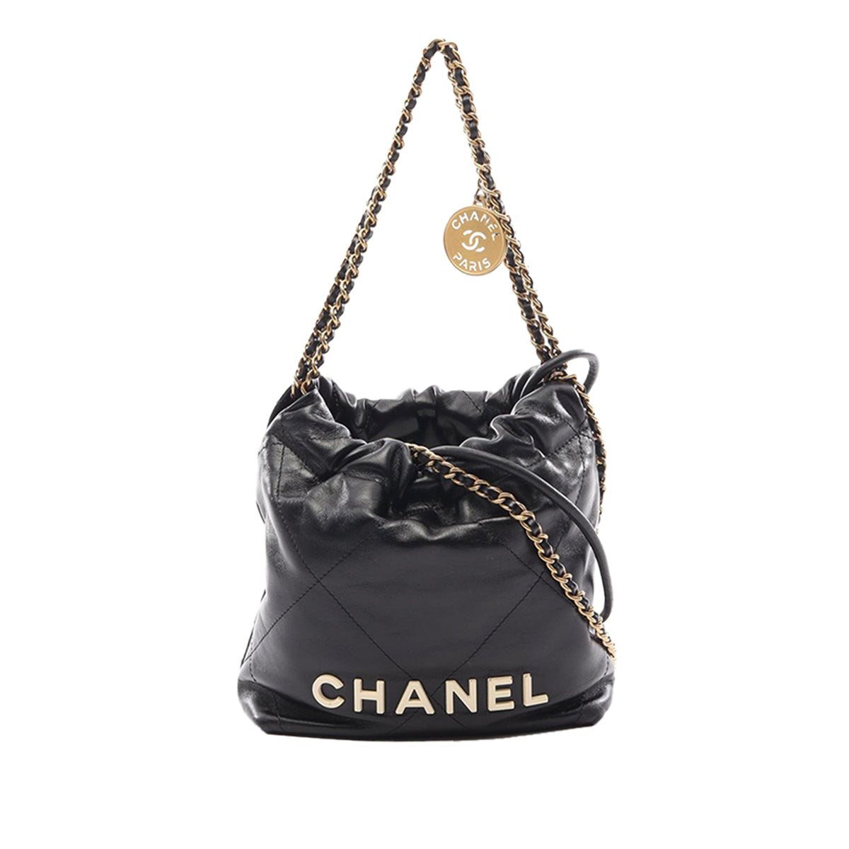 Chanel Mini Shiny Calfskin 22 Handbag